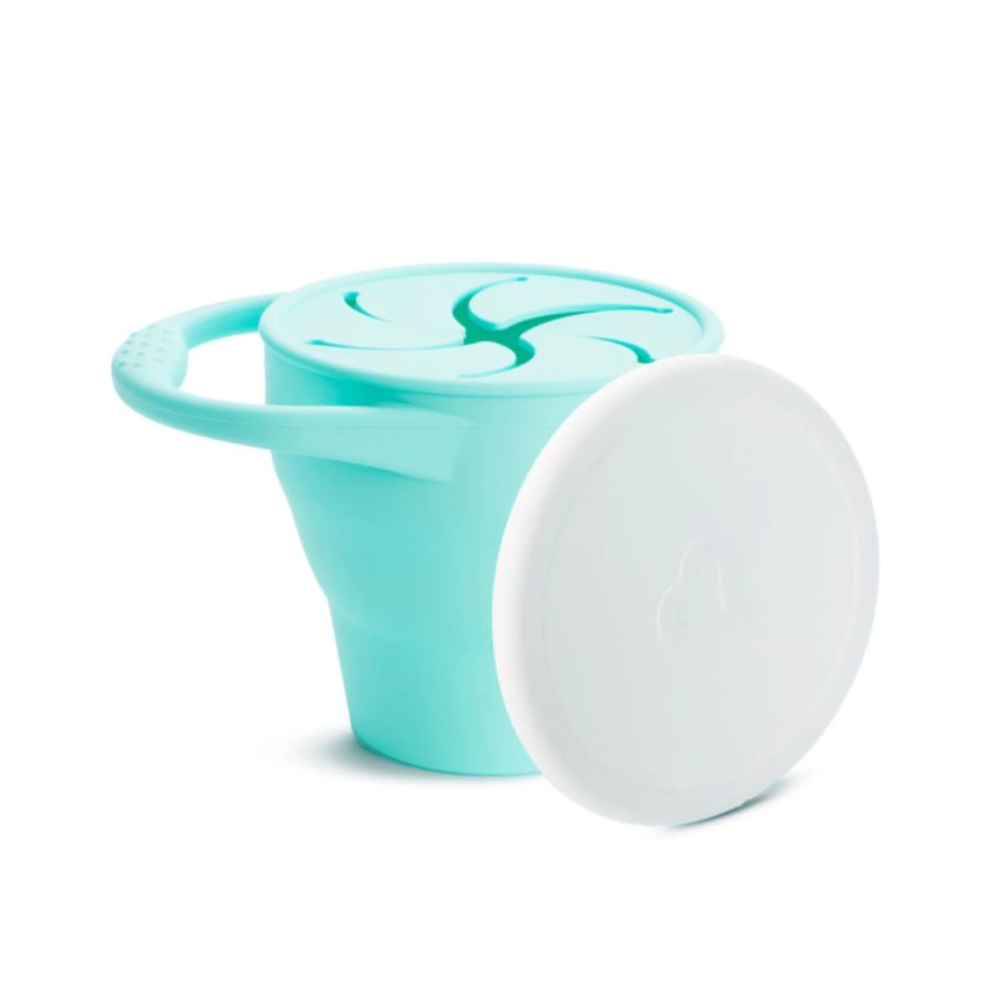 Munchkin C’est Silicone! Snack Catcher with Lid , Mint