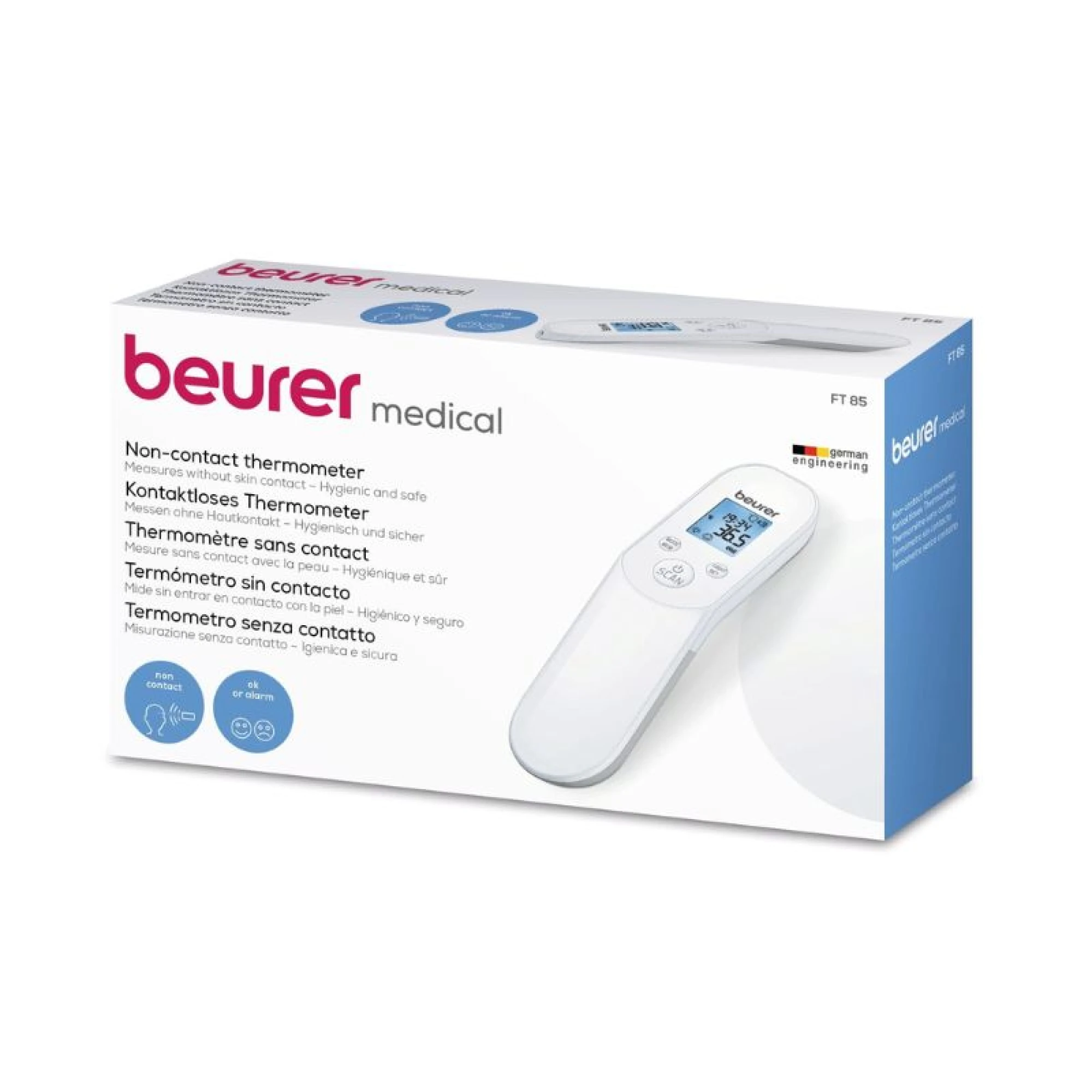 Beurer FT 85 Instant Non-Contact Medical Thermometer White