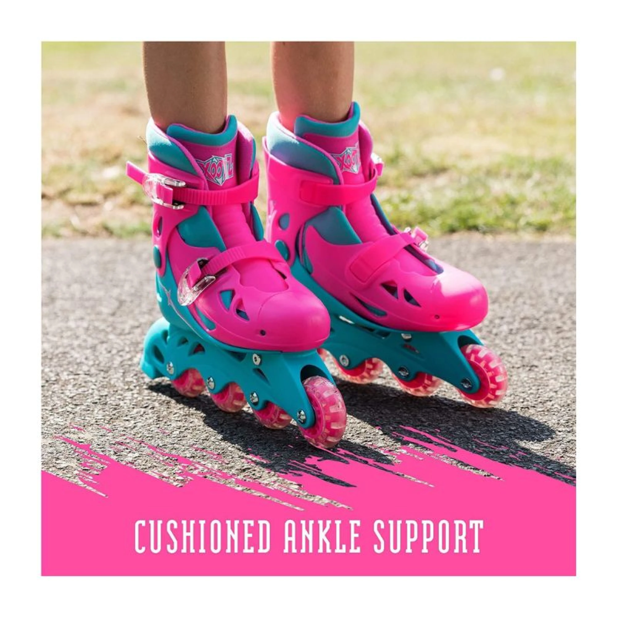 XOOTZ Inline Skates Girls Pink Size Small (27-31)