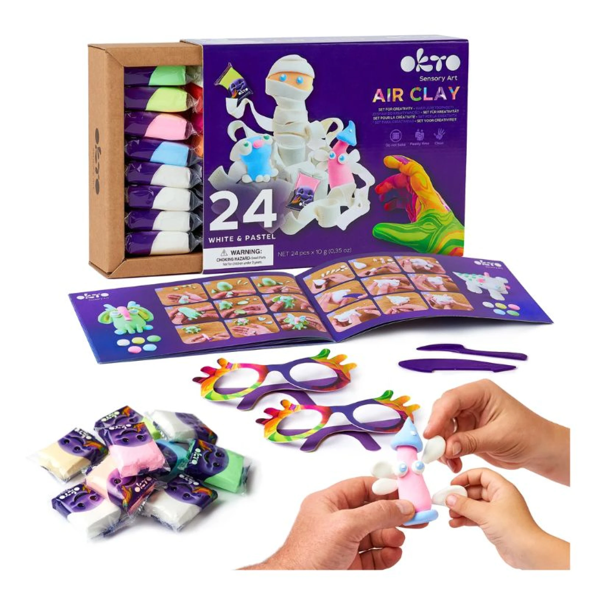 24 White &amp; pastel ТМ ОКТО Set for creativity 20024