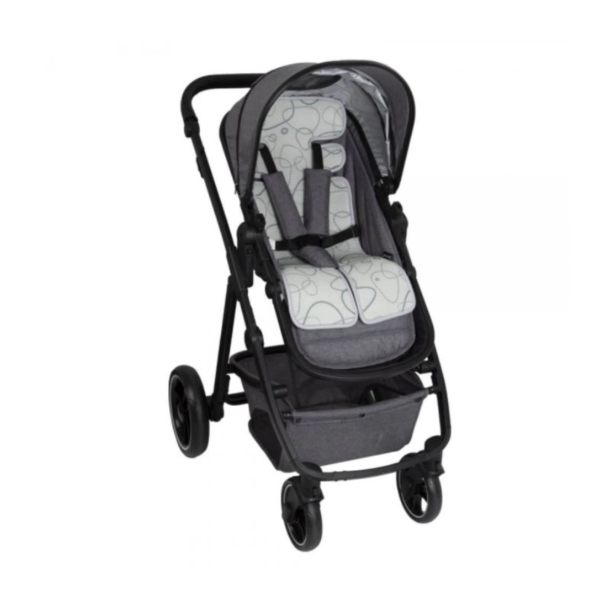Bebe Stars Cool &amp; Dry Overlay Stroller &amp; Car seat 1,2,3 Stone