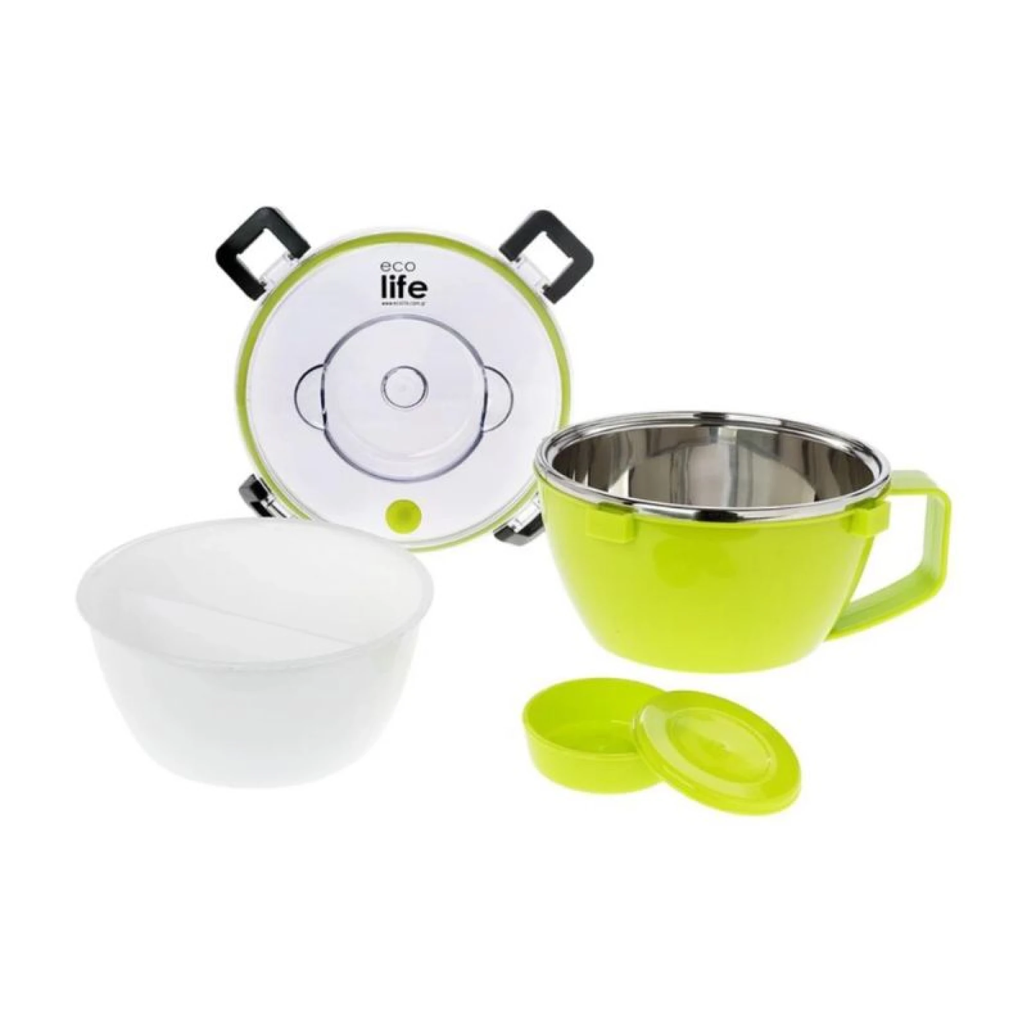 Ecolife Lunch Box Double Wall - Green (850ML)