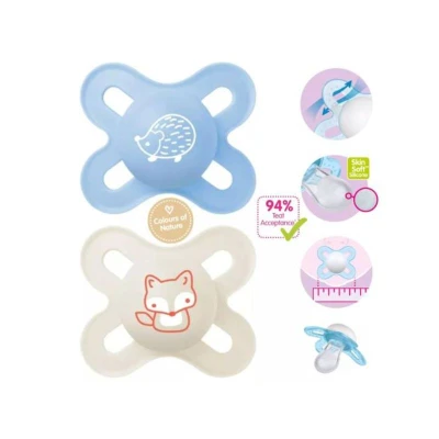 MAM Soother Start 0-2m Racoon/Fox Blue