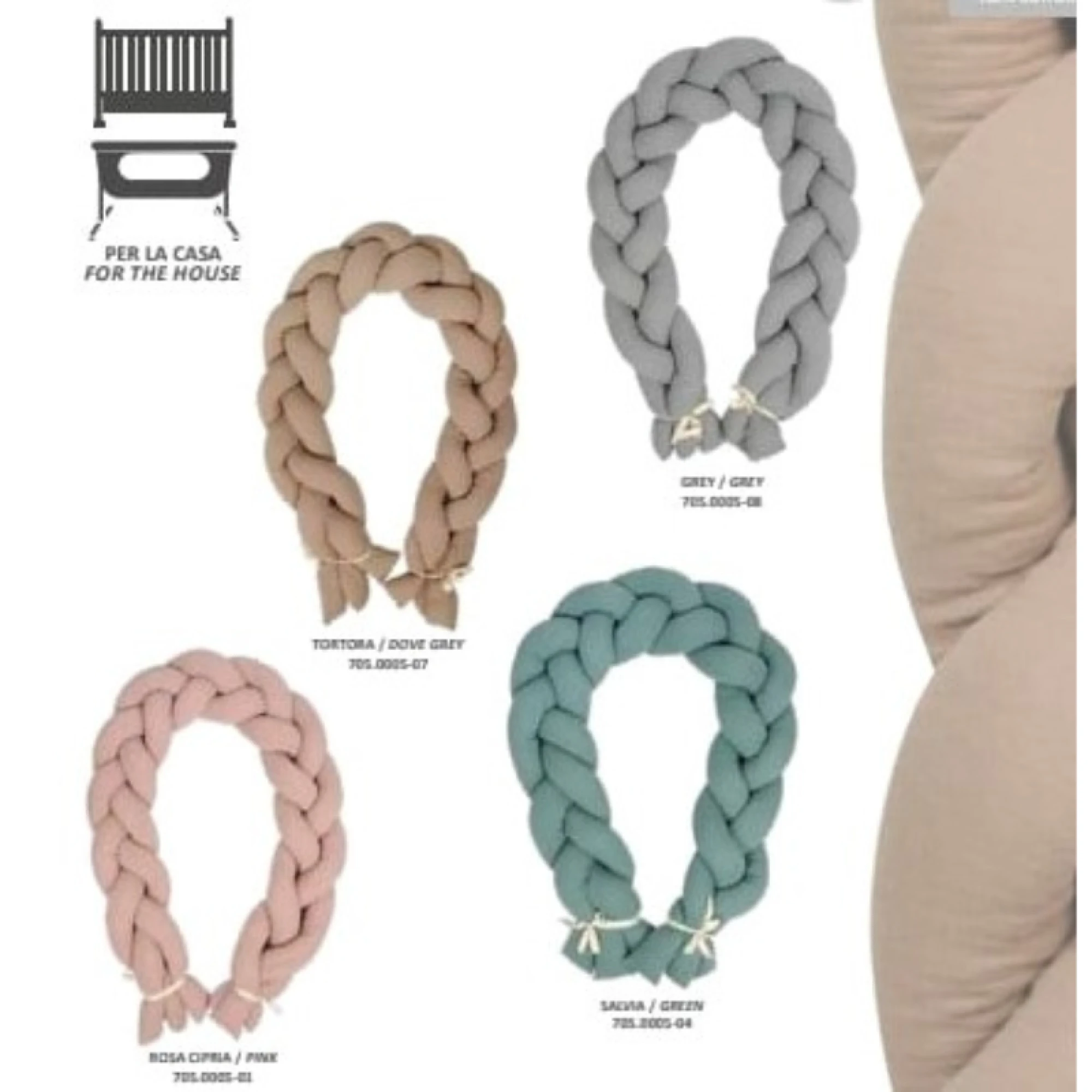 Italbaby Treccia Twist Multiuso Green