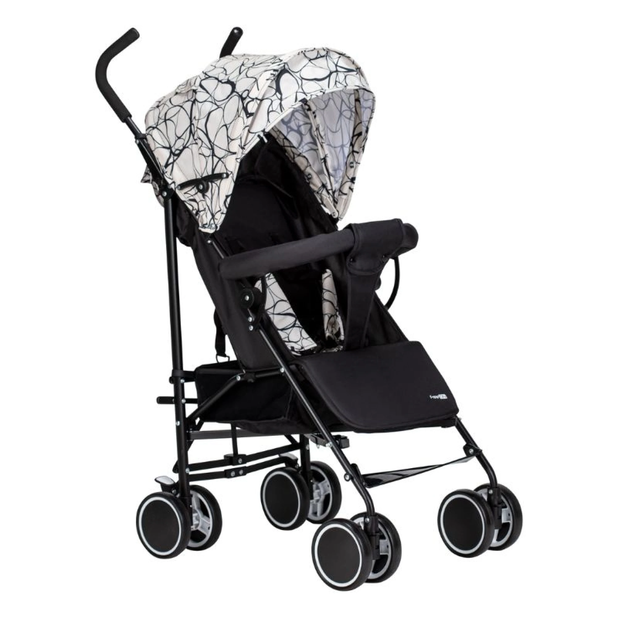 FreeOn Stroller Simple, black &amp; white circles