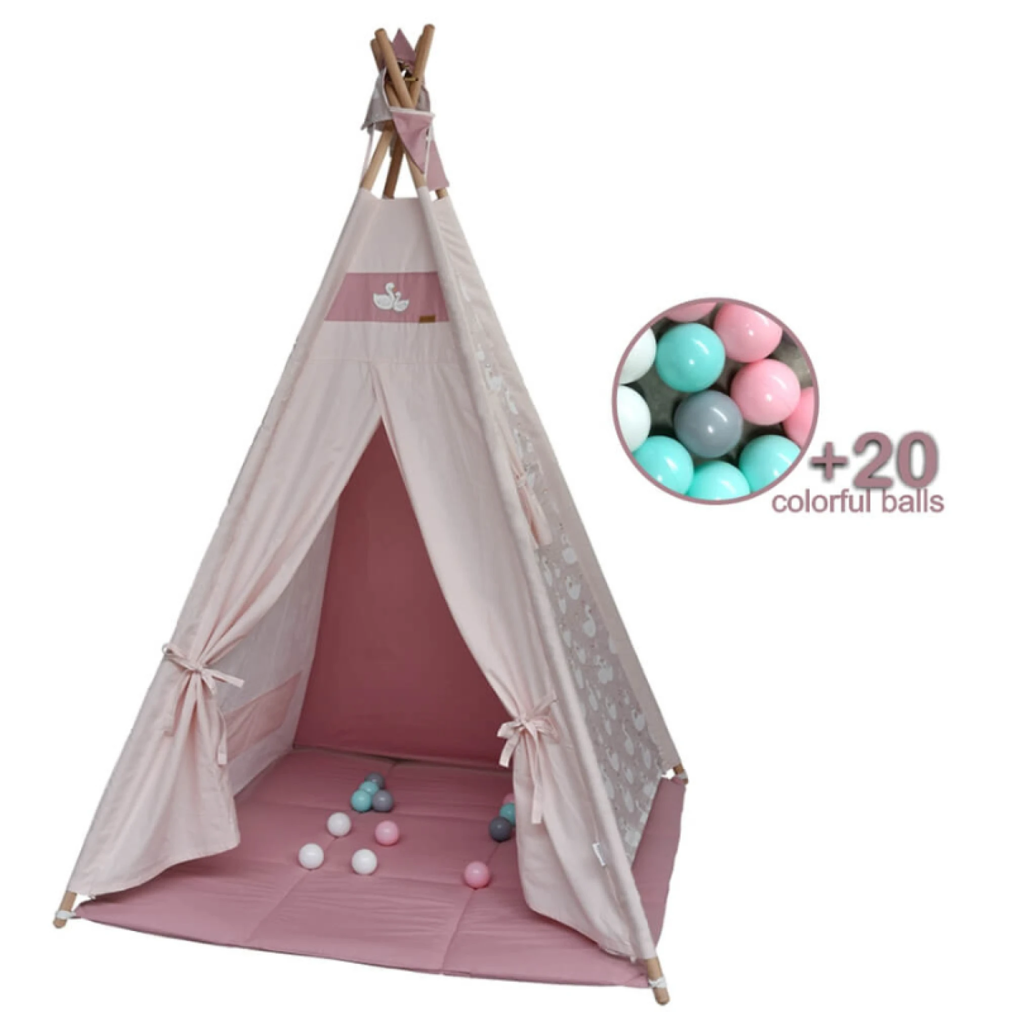 Bebe Stars Kid’s tent Swan with balls