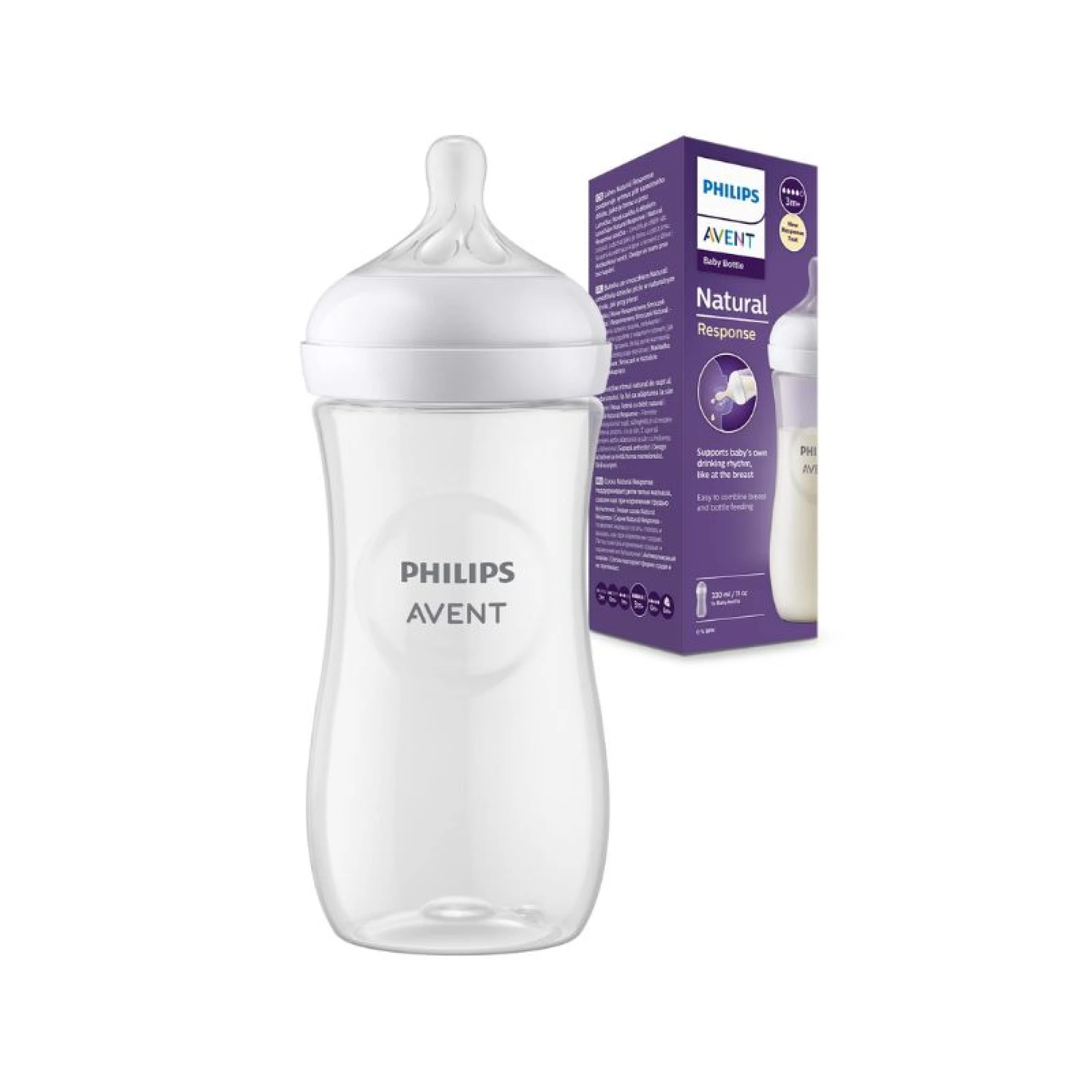 Philips Avent Baby Bottle Natural Response 3m+ 330ml