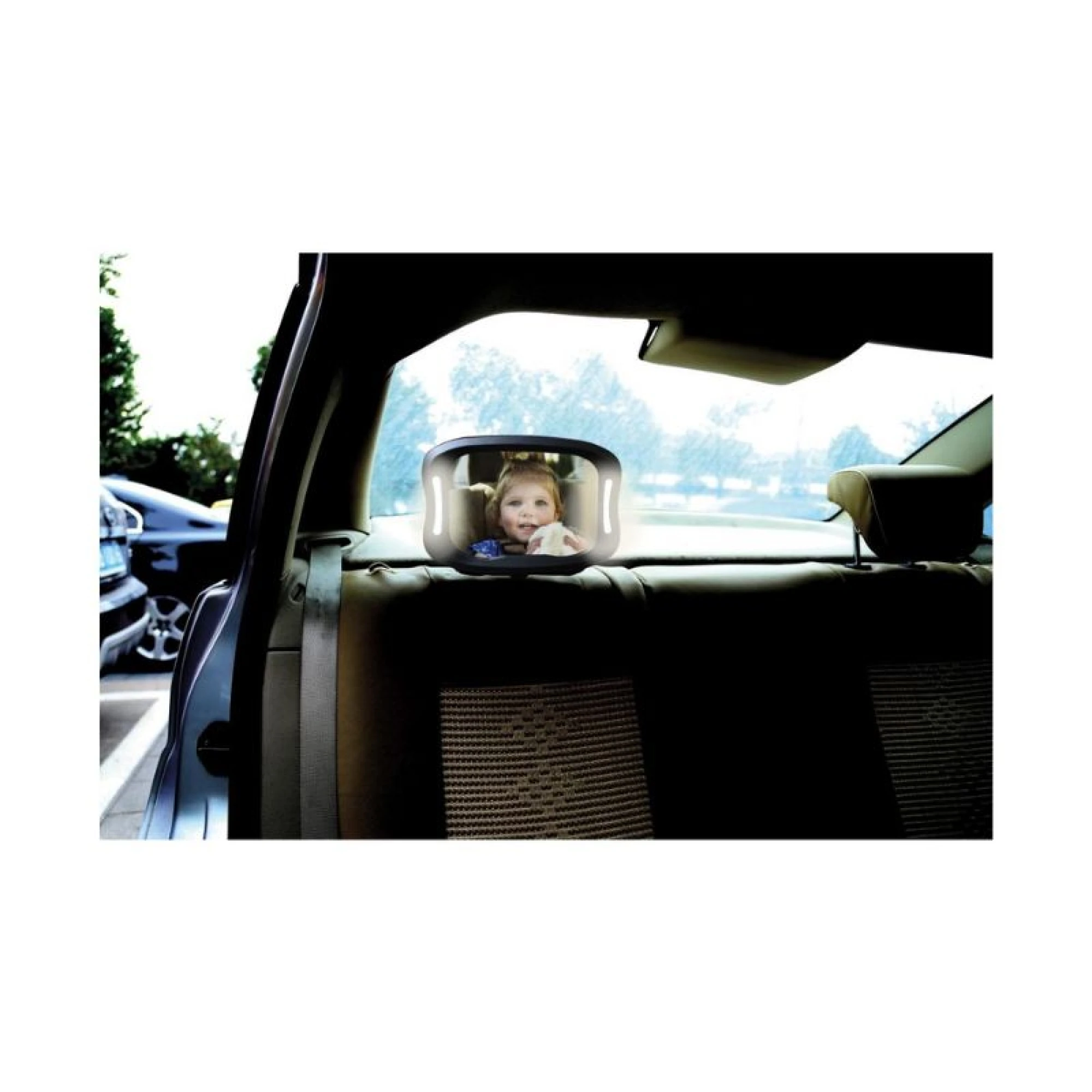 FreeOn Car mirror LED with light and remote control