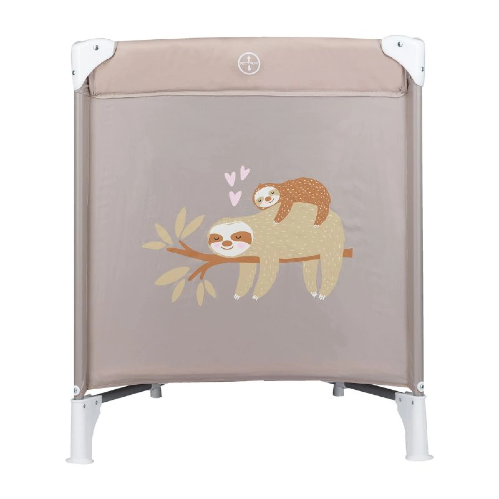 FreeOn Travel cot Love, Sloth, beige
