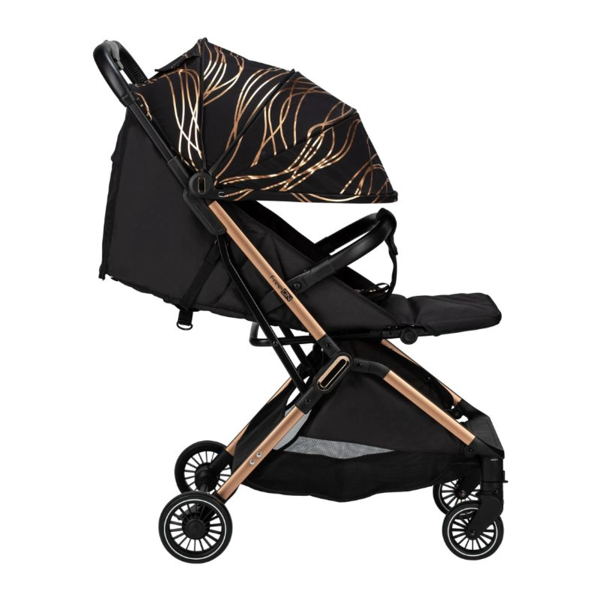 FreeON stroller Unique, black &amp; gold