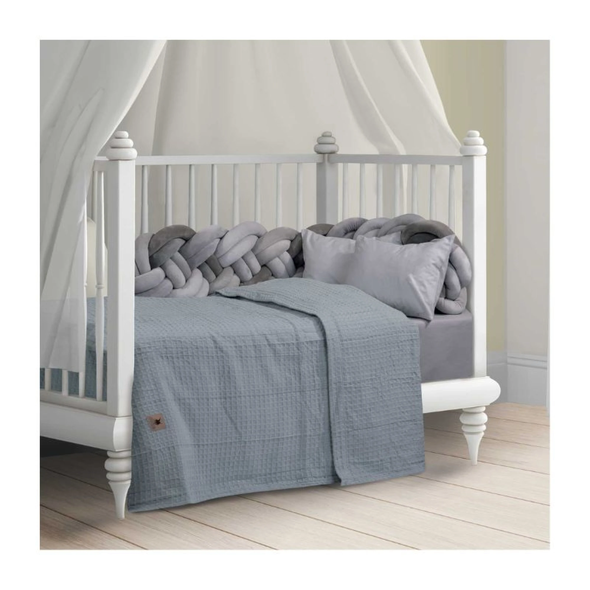 Greenwich Polo Club Pique Blanket 110X150 - Grey