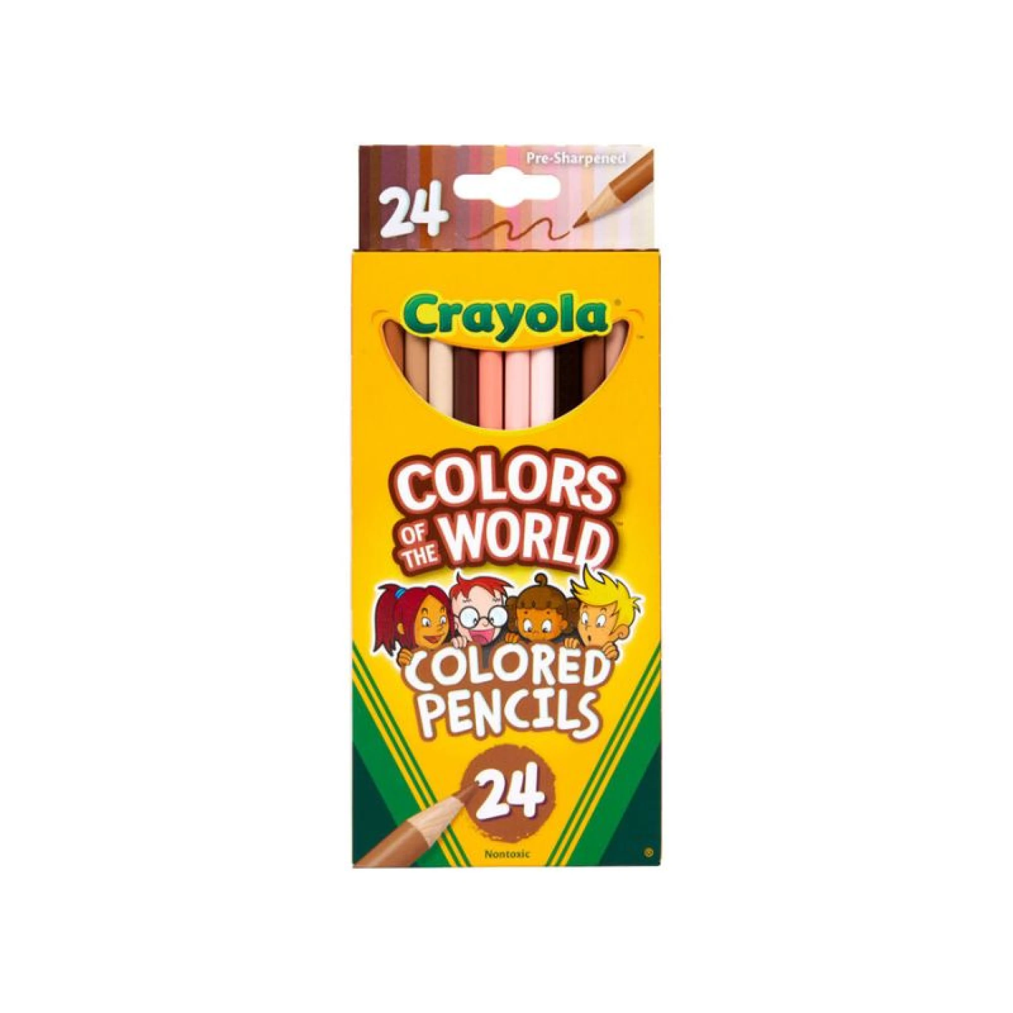 Crayola Colors of the World Skin Tone Colored Pencils, 24 Count