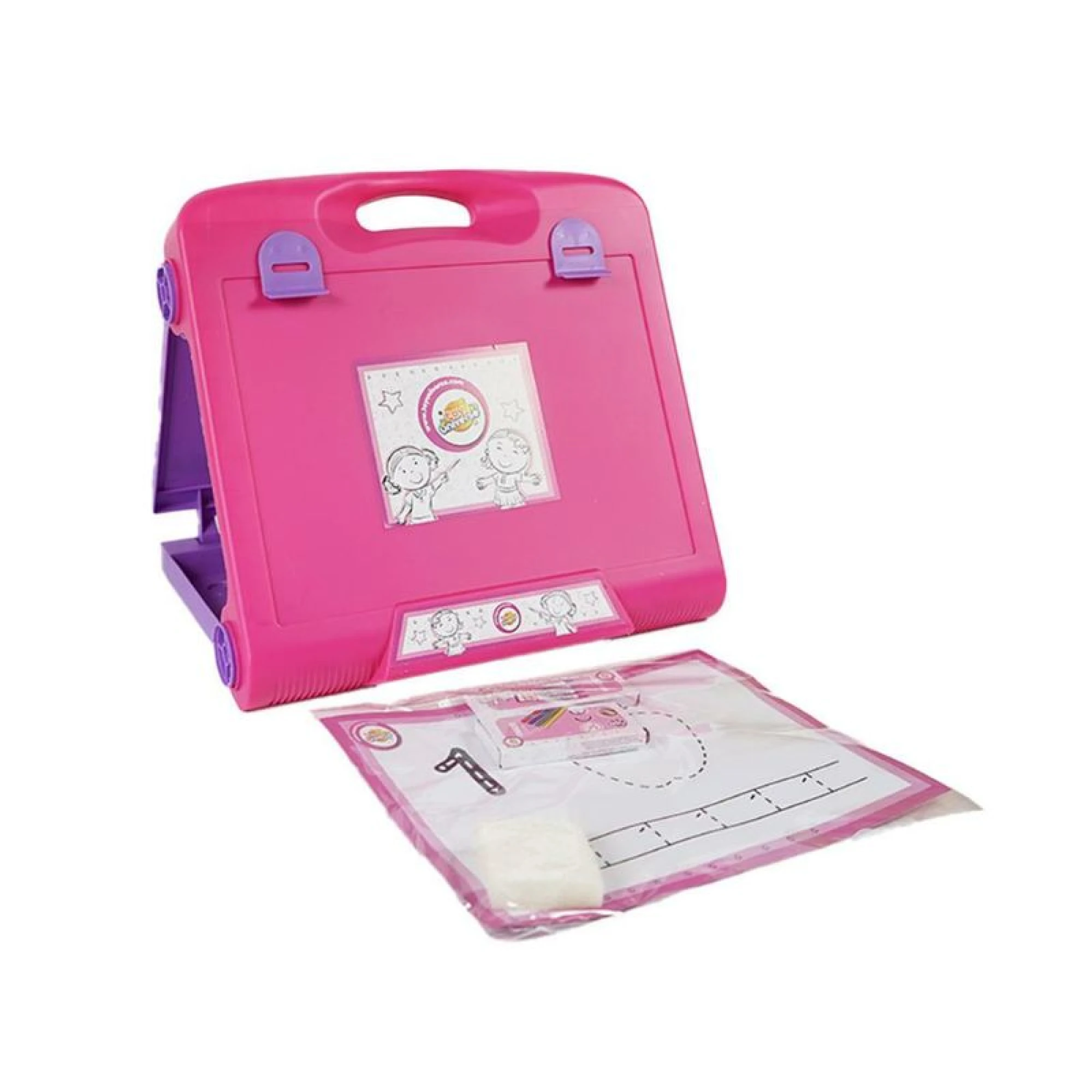 Educational travel easel pink 35.5 cm