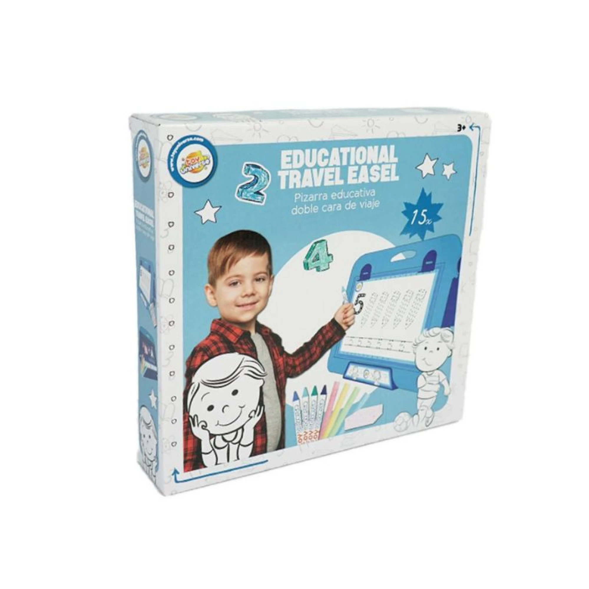 Educational travel easel blue 35.5 cm