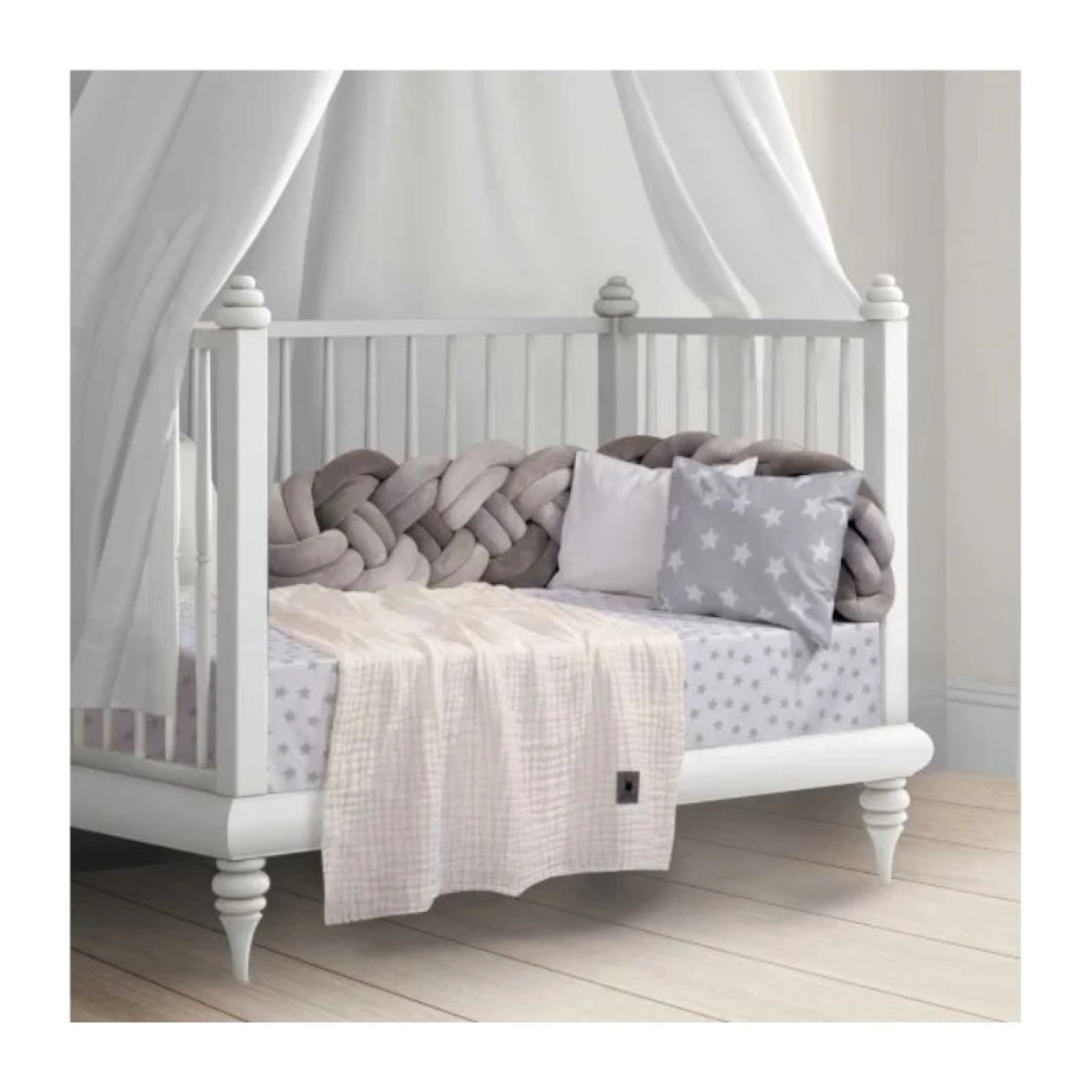 Crib Blanket Essential Baby Solid Cotton Polo Club (105x150)