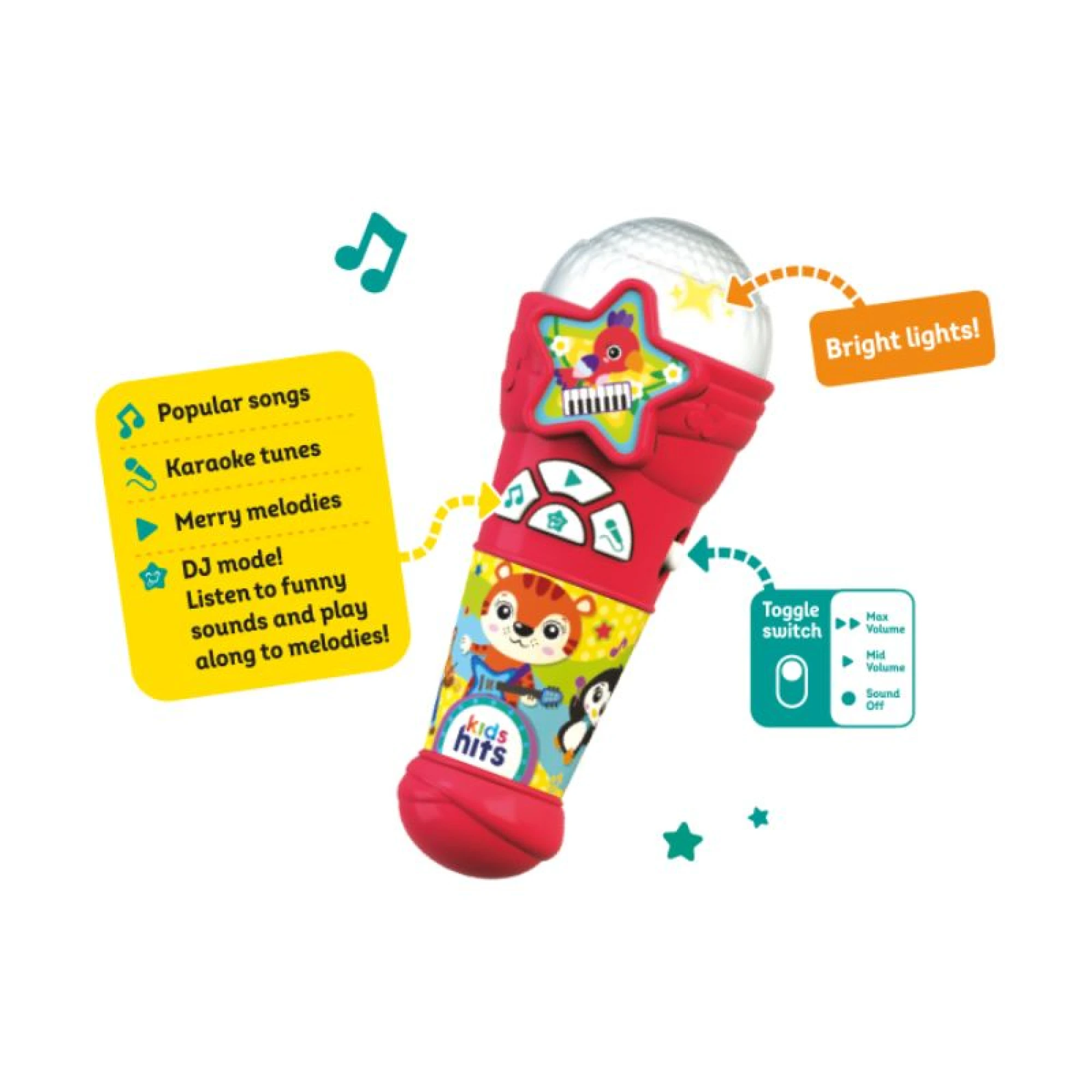 Kids Hits Lightshow Microphone - Great Hits