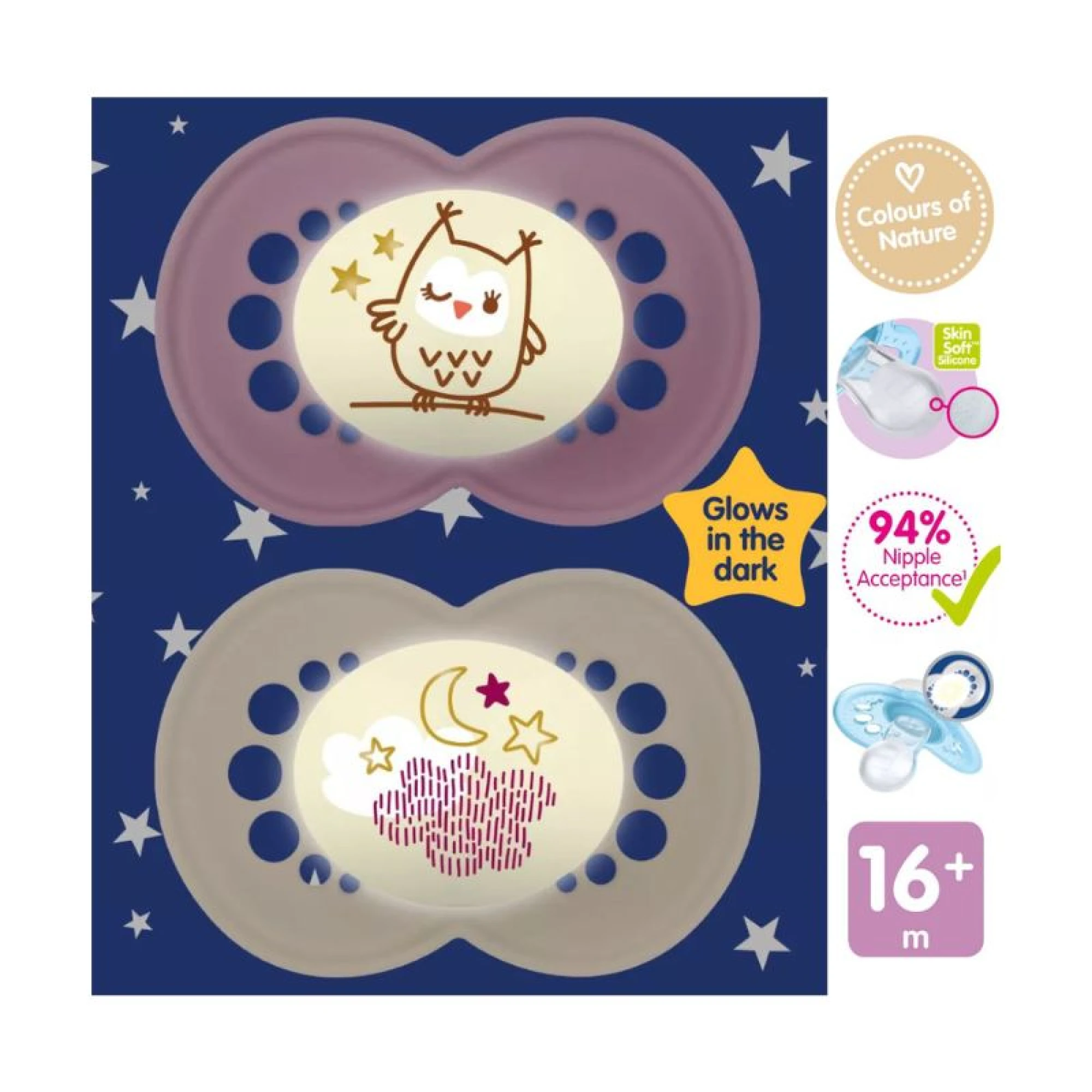 MAM Original NIGHT 16+ Colors Of Nature (Owl, Matt Orchid/Linen)