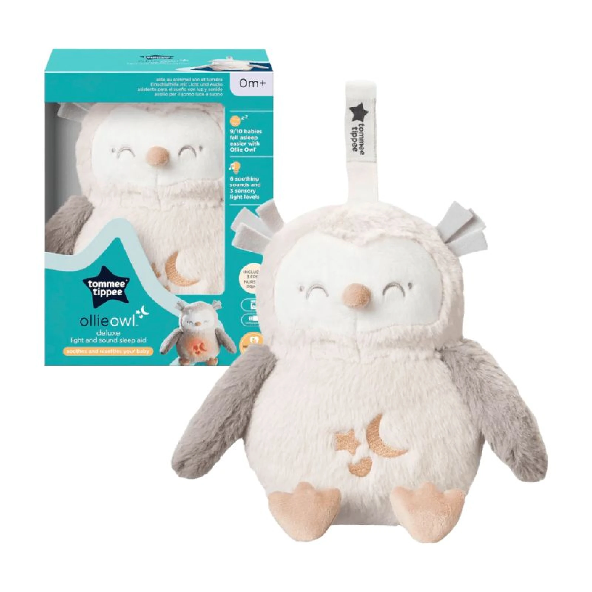 Tommee Tippee Deluxe Light and Sound Sleep Aid - Ollie The Owl