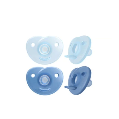 Philips Avent Soothie Silicone Pacifier 0-6m Blue x2