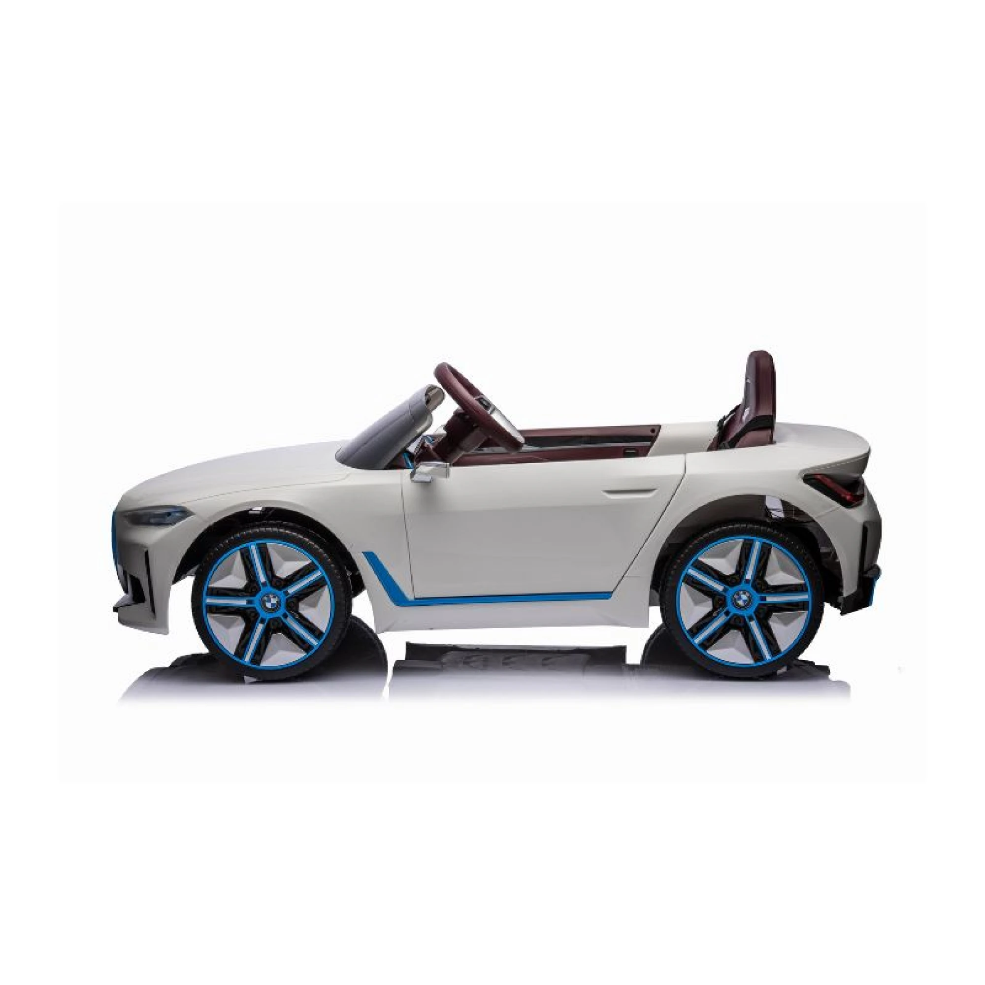 Licensed ride-on car for children BMW I4, bluetooth, 70W, 12V, Premium, white
