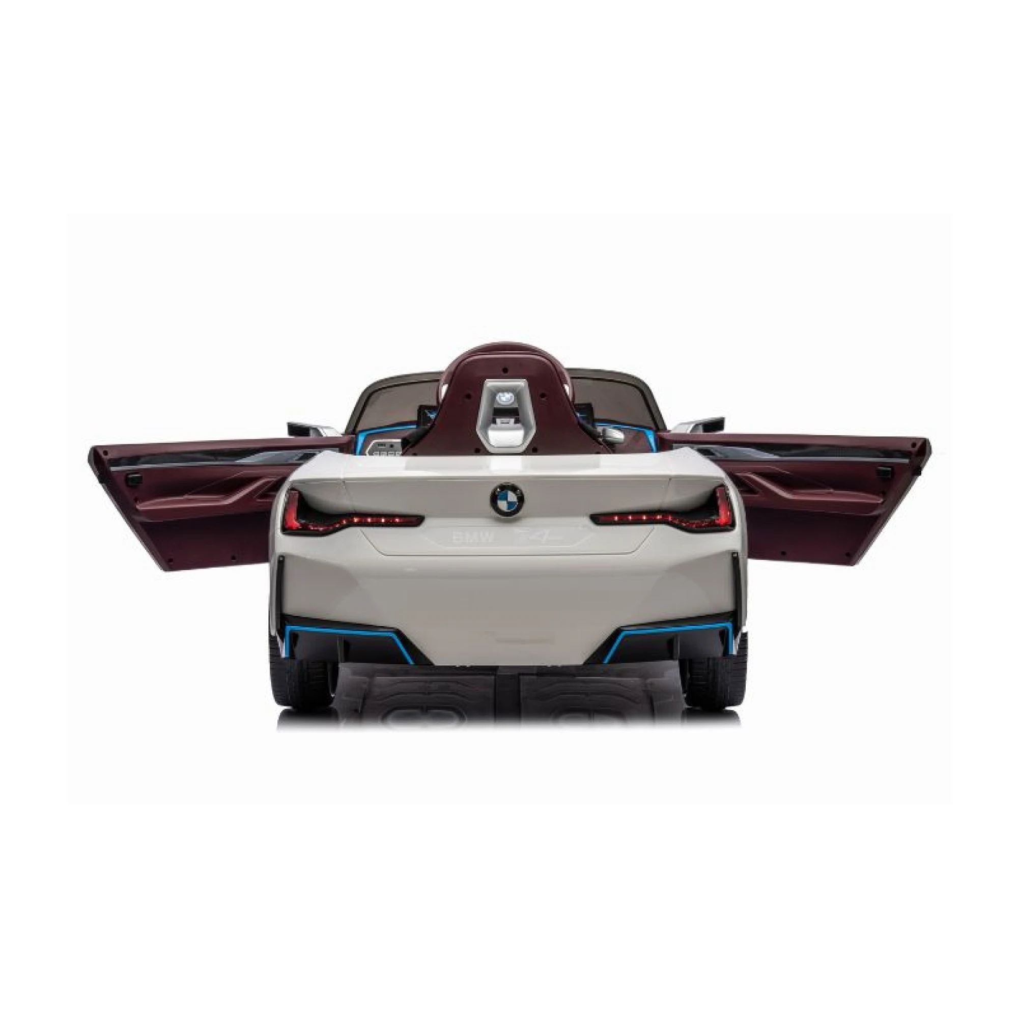 Licensed ride-on car for children BMW I4, bluetooth, 70W, 12V, Premium, white