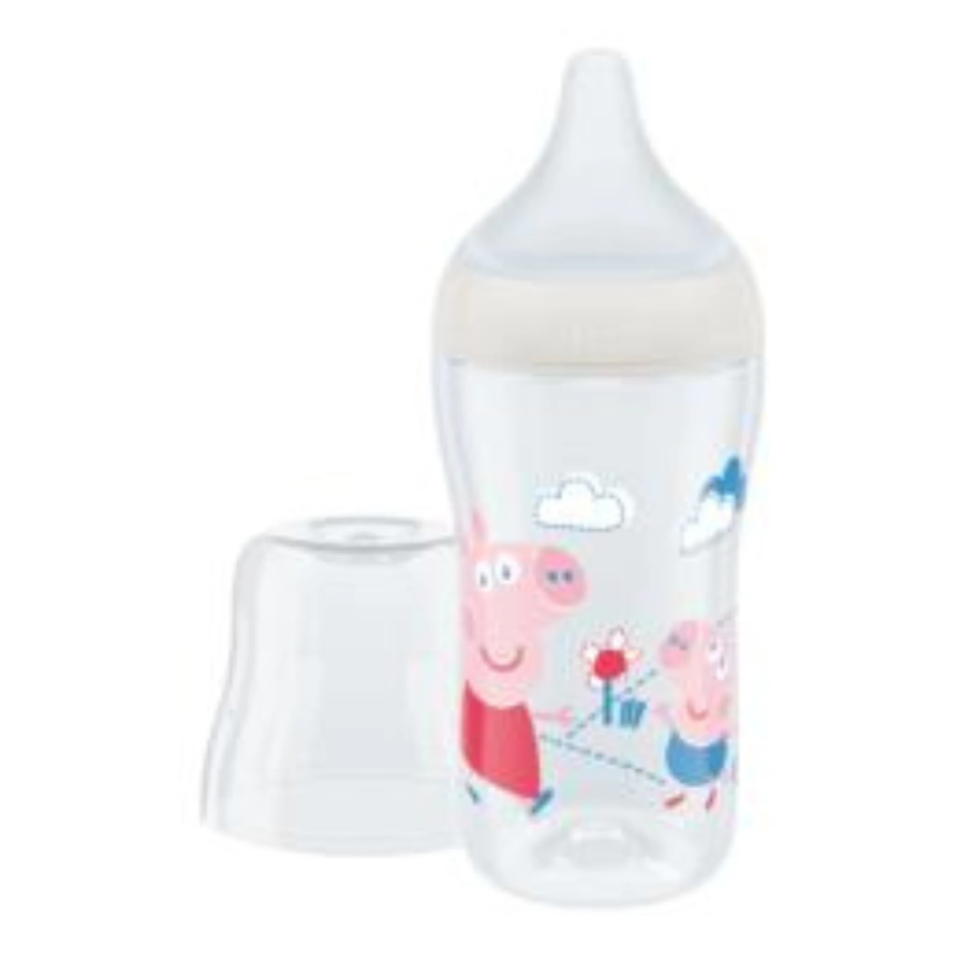 NUK Perfect Match Baby Bottle with soft silicone teat Peppa Big 260ml