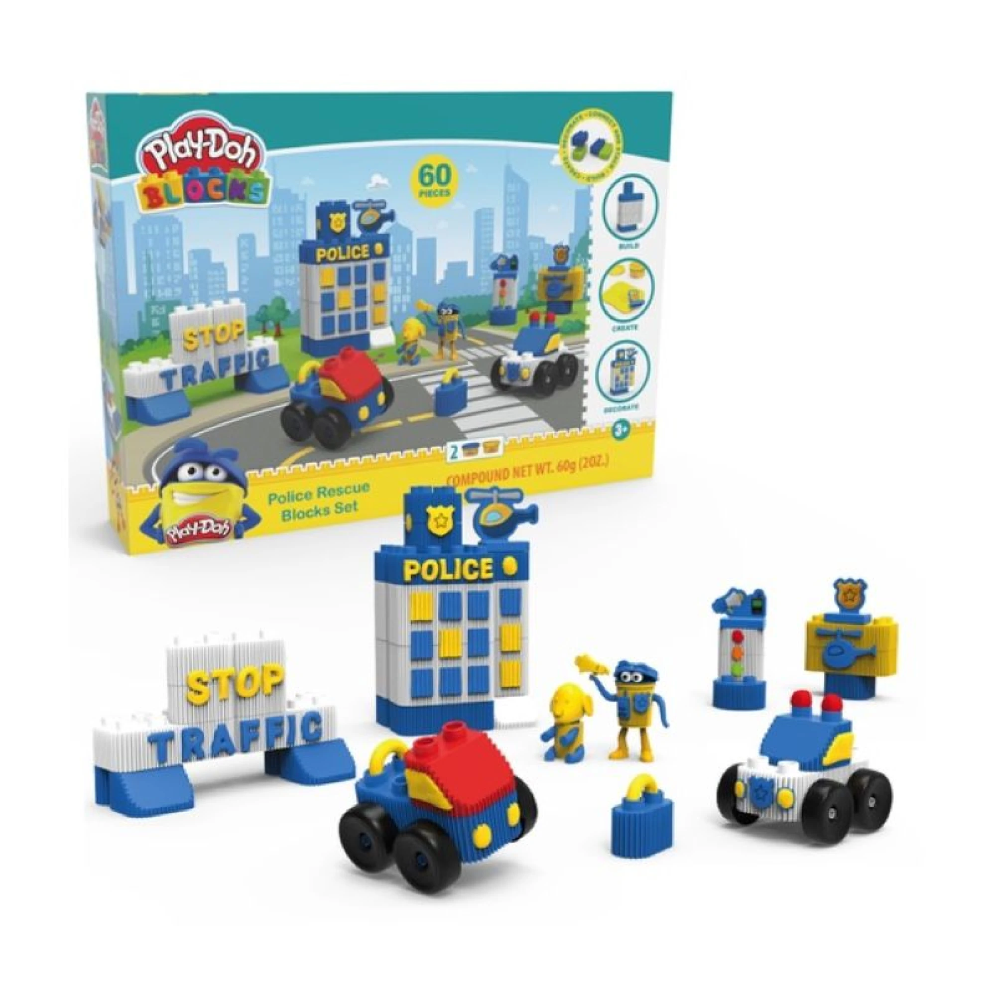 Play-doh Blocks – Police box – 60 pcs