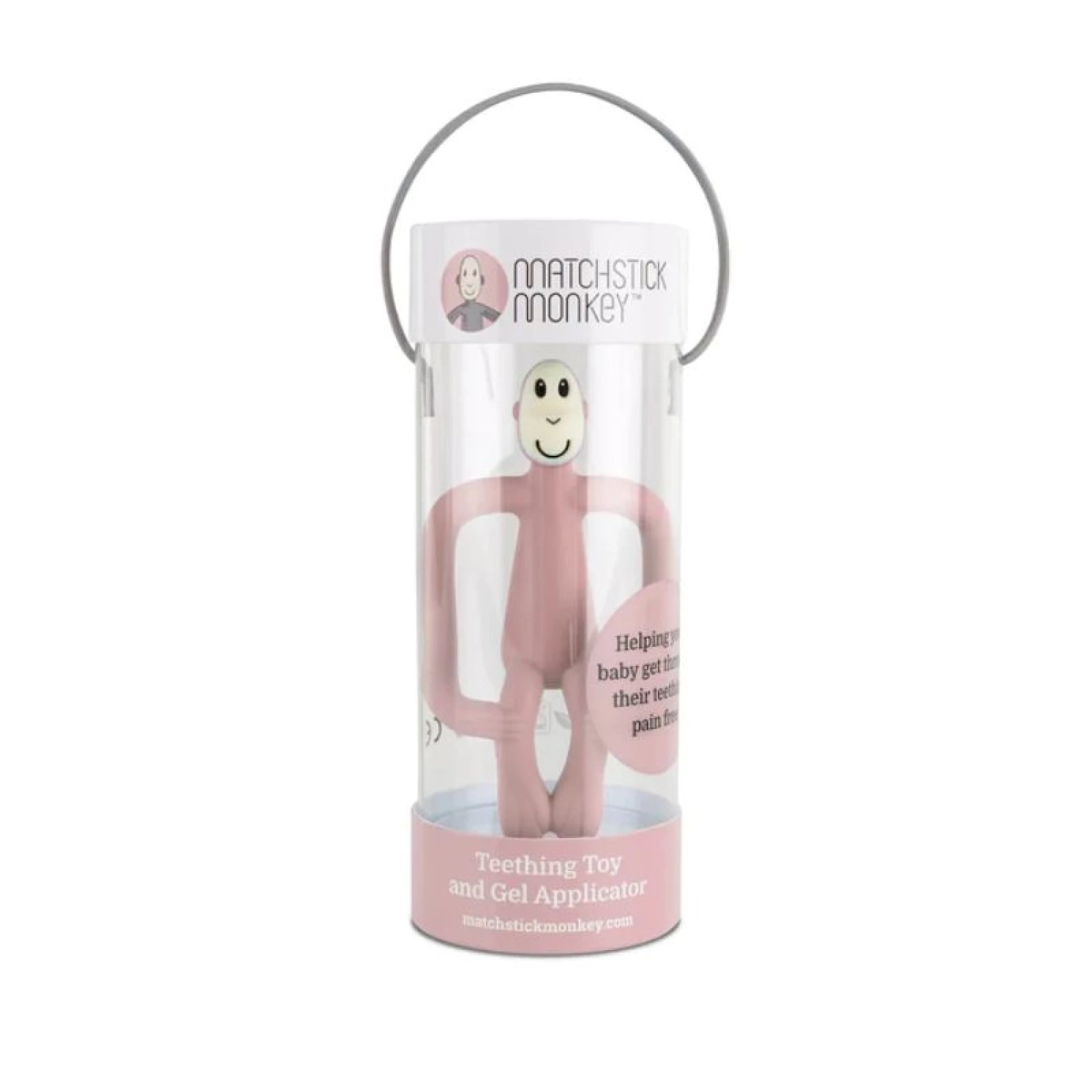 Matchstick Monkey Dusty Pink Teething Toy