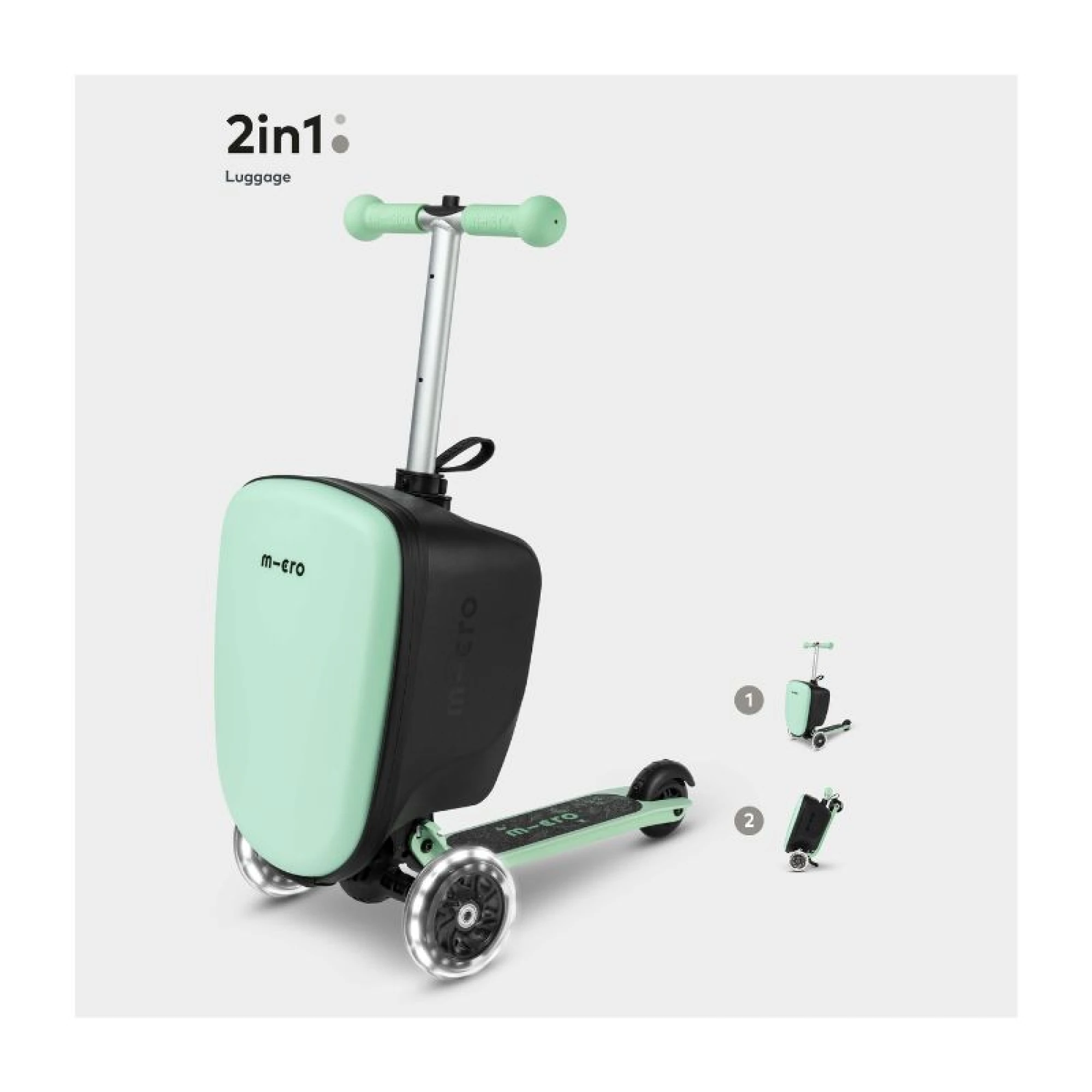 Micro Luggage Junior  Scooter : Mint
