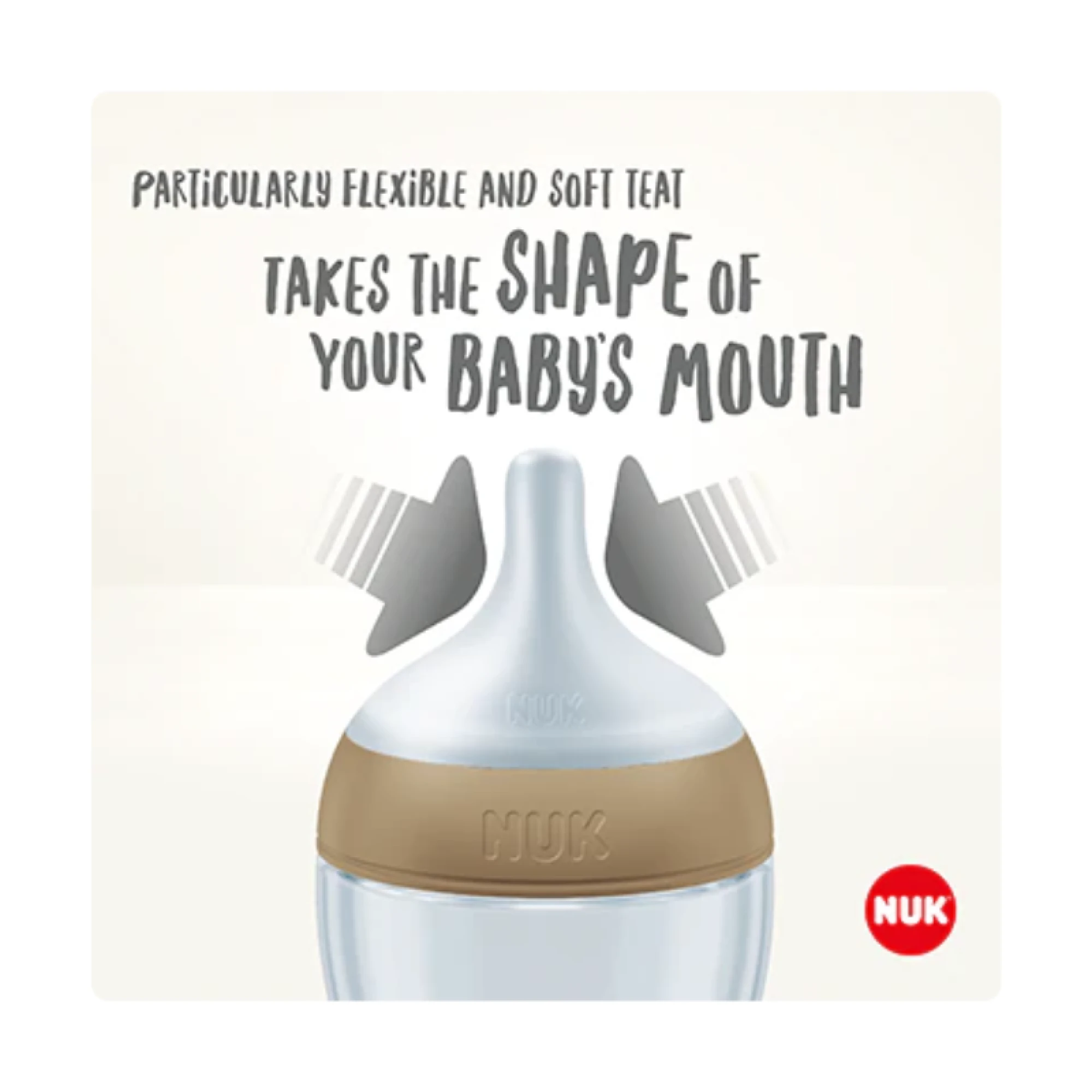NUK Perfect Match Baby Bottle with soft silicone teat Minnie Mouse 260ml
