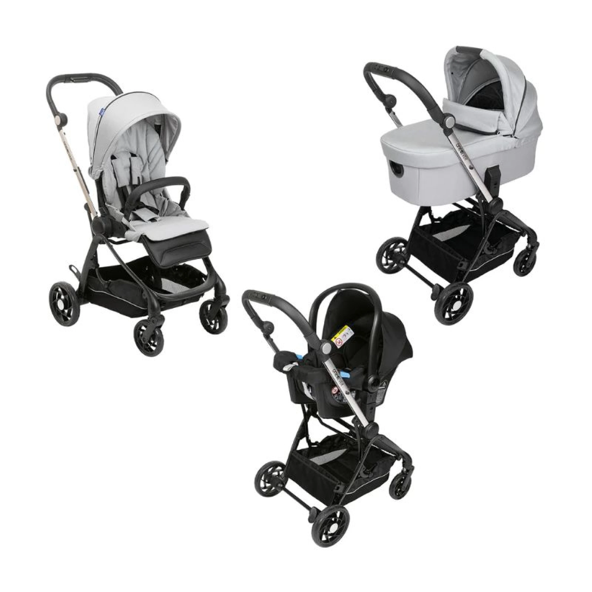Chicco Stroller Trio ONE4EVER Light SILVERLEAF