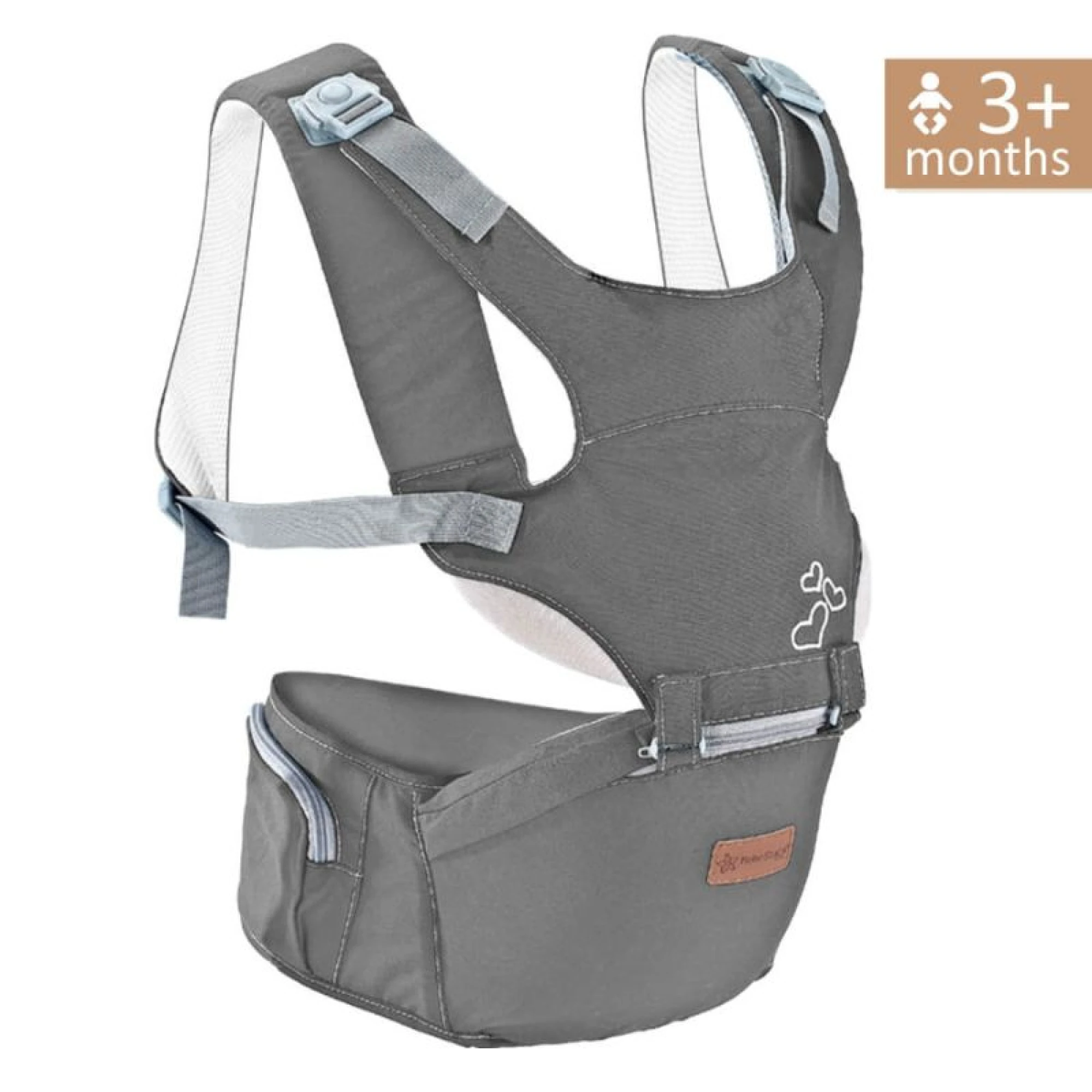 Bebe Stars Baby Carrier Lift &amp; Go Dark Grey