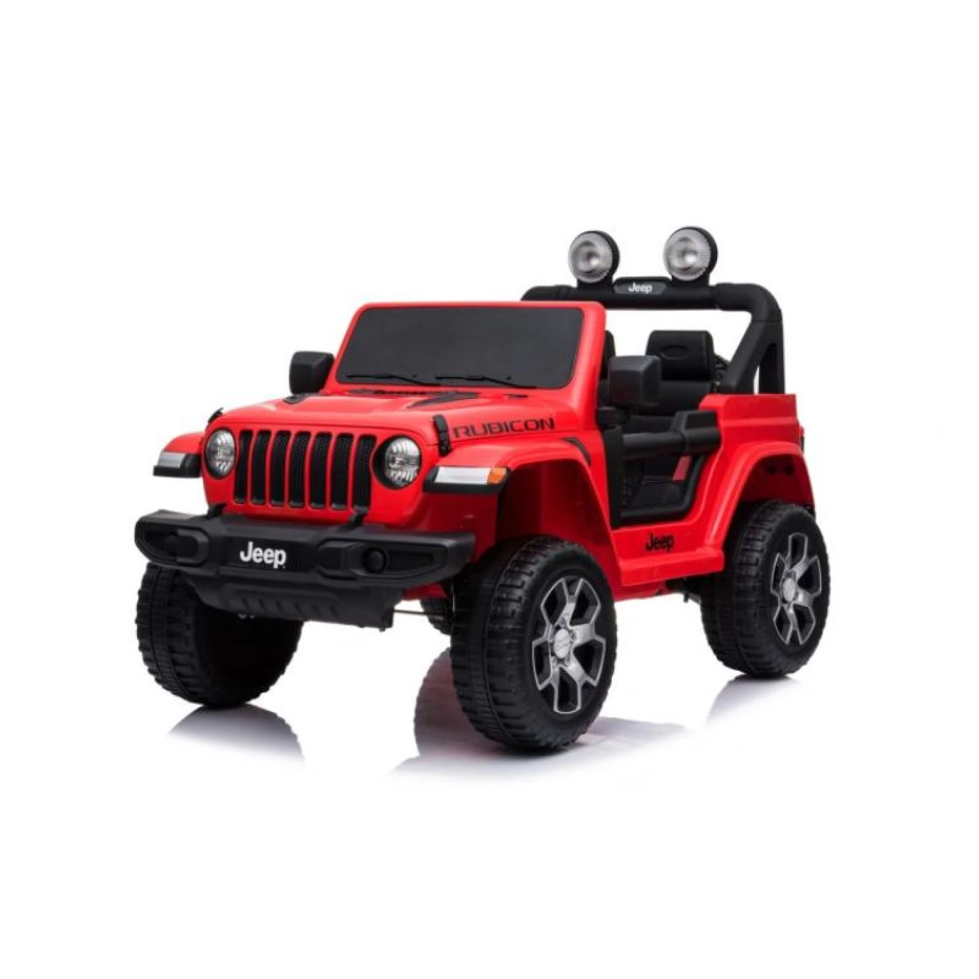 12V Licensed Jeep Rubicon 2 Seater Ride On Car Red
