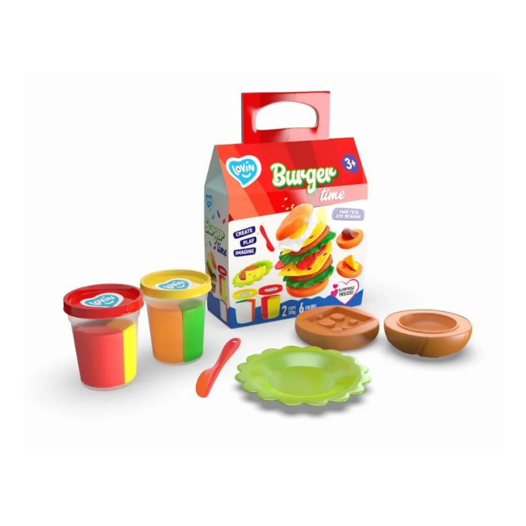 Burger Time TM Lovin Modeling Set with Play Dough