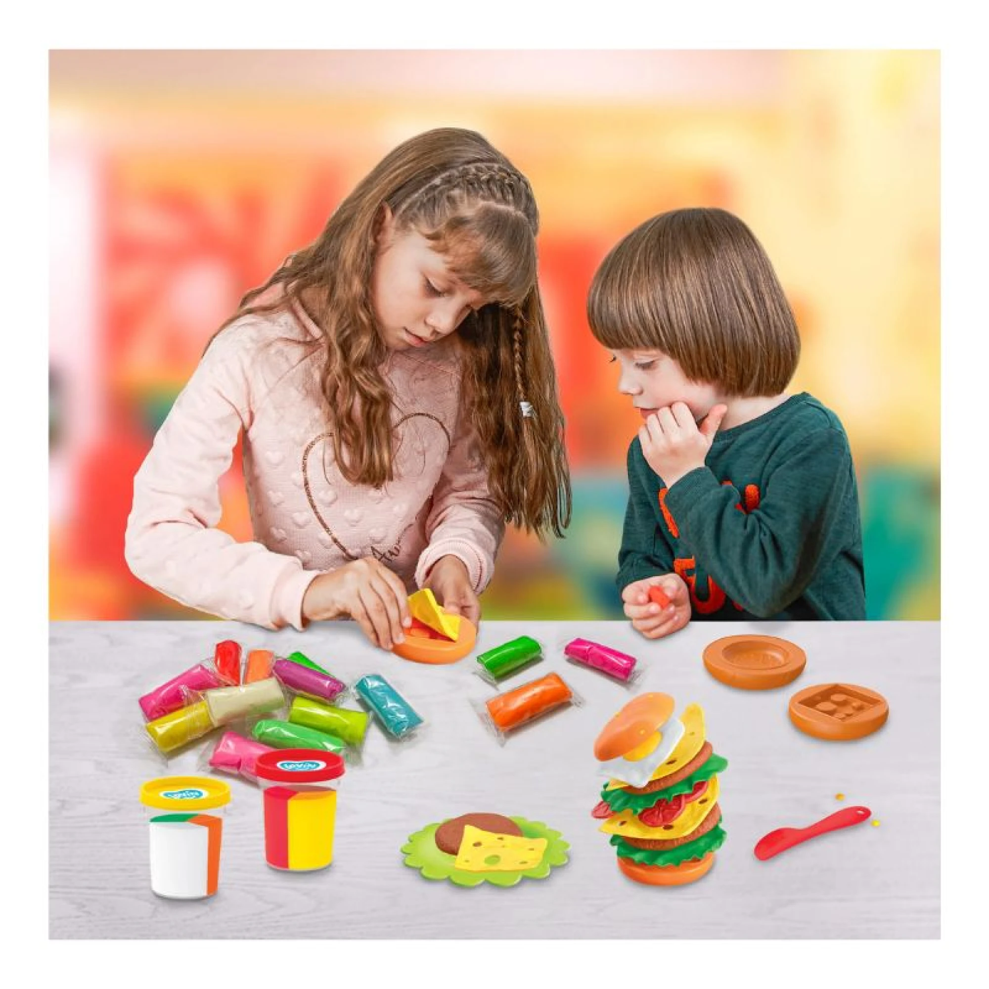 Burger Time TM Lovin Modeling Set with Play Dough
