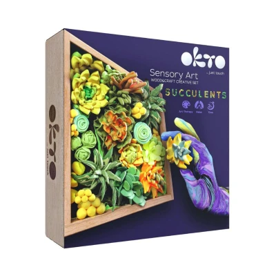 Wood&amp;Craft DIY Succulents TM OKTO 21*21 cm Energy