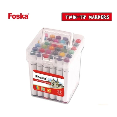 Twin-tip Marker FOSKA - 36 colors