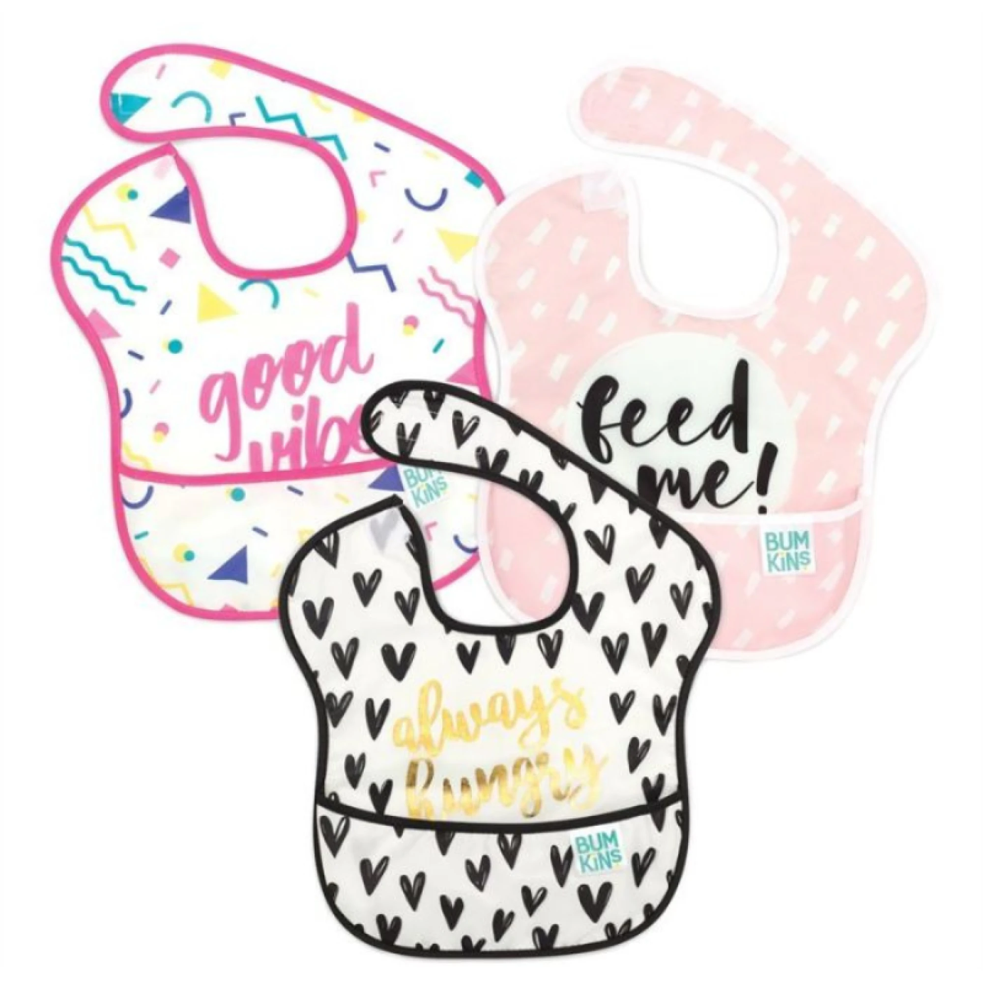 Bumkins Super Bib 3 Pack - Always Hungry