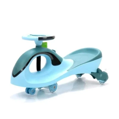 Twist Car Magic Plasma Kids Swing Car with Light and Music - Blue