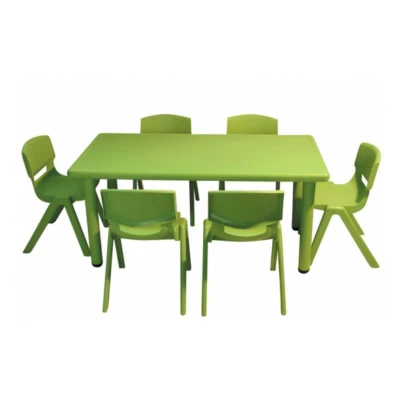 Rectangular Plastic Table - Green