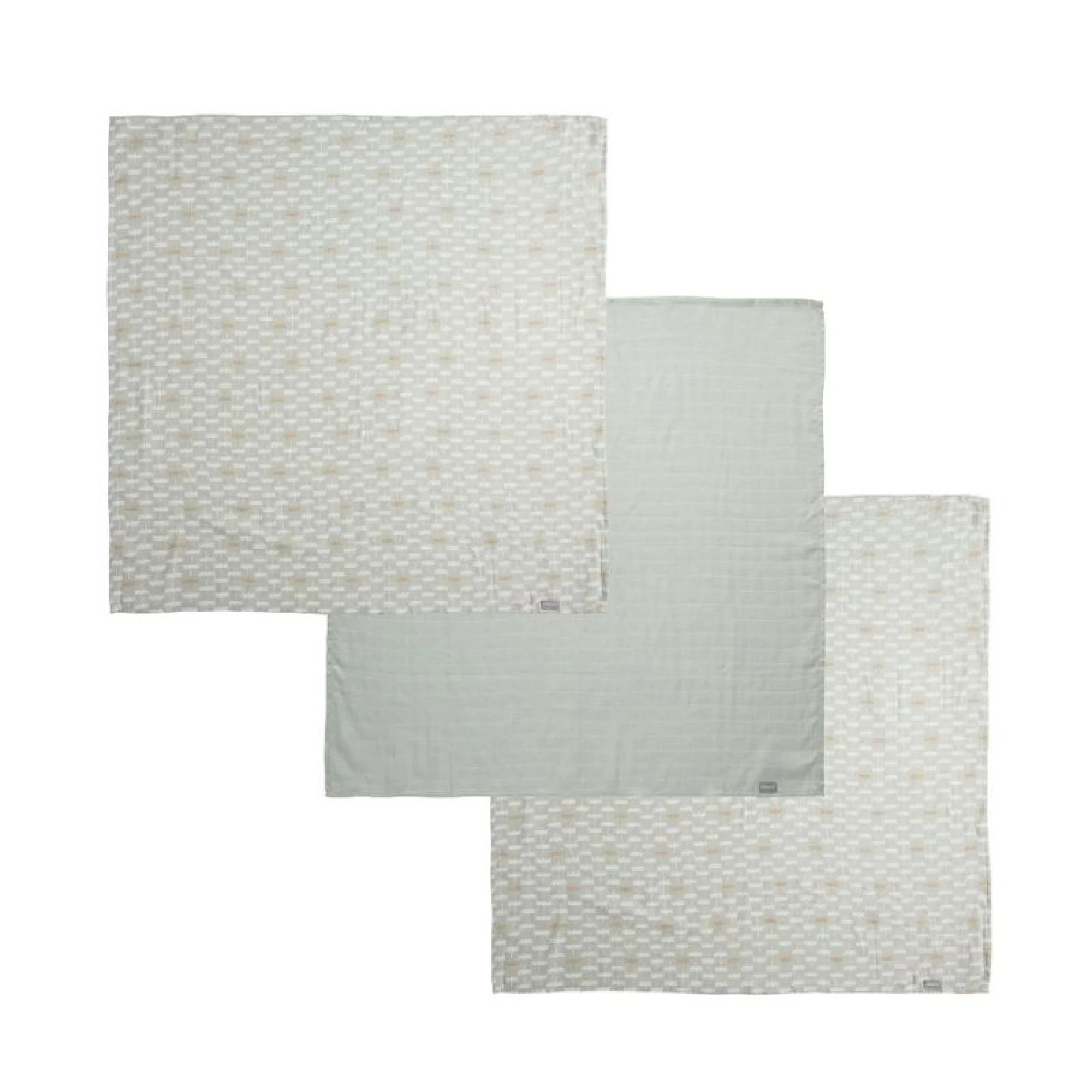 Bebe-jou Muslin towel 70x70 cm 3 pcs. Riverside