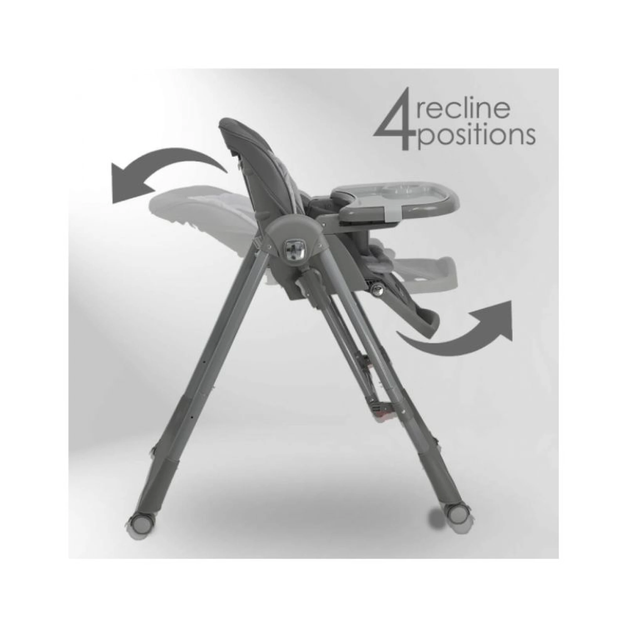 Bebestars High chair-Swing Nuovo 2in1 Grey