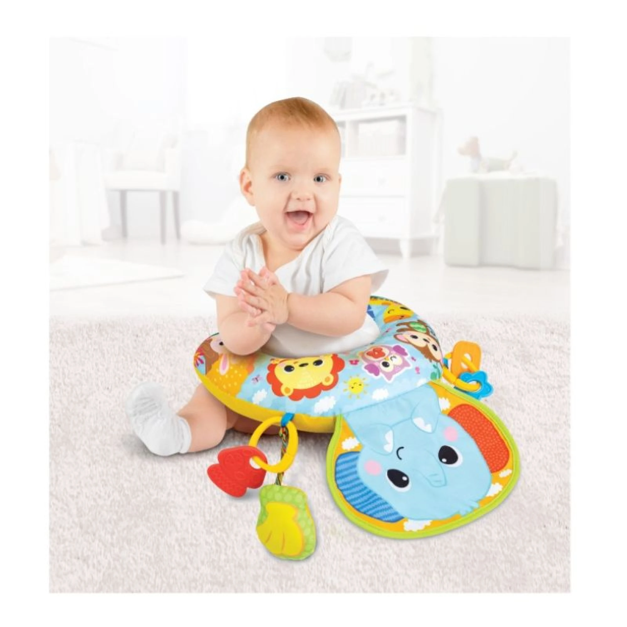 WinFun Jungle Fun Tummy Time Pillow