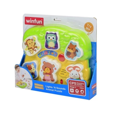 Winfun Lights 'N Sounds Animal Puzzle
