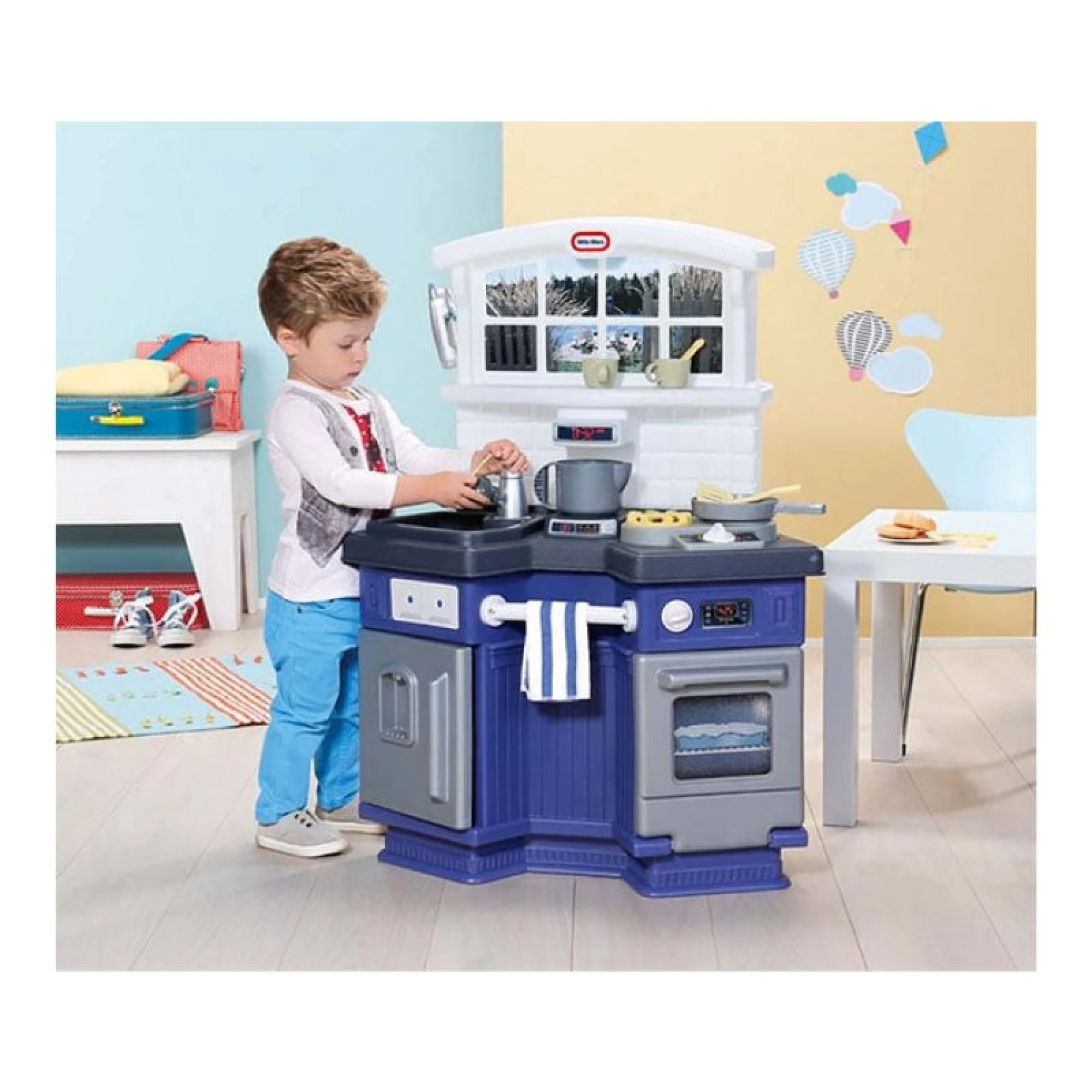 Little Tikes Side By Side Kitchen - Blue