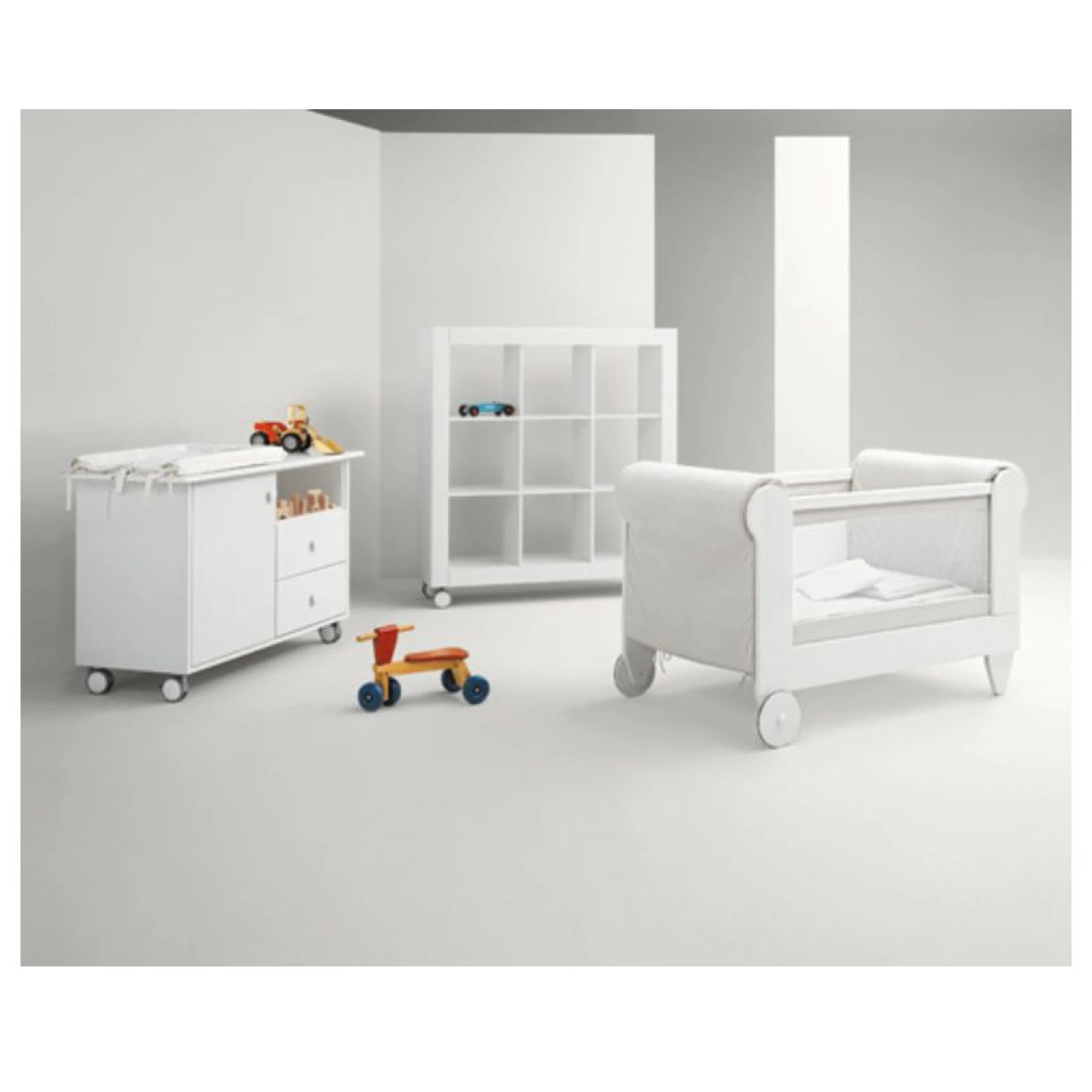 Mibb Baby Cot Pasha Grey