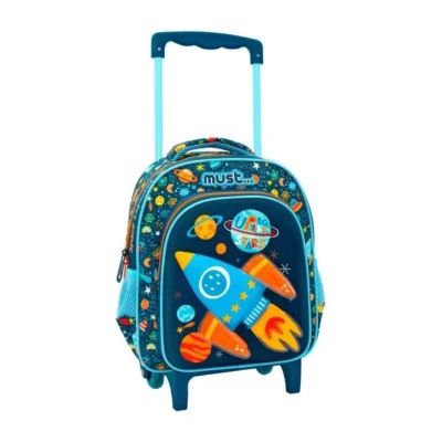 Kindergarten Trolley Backpack Must Up To The Stars 3D Soft 2 Cases