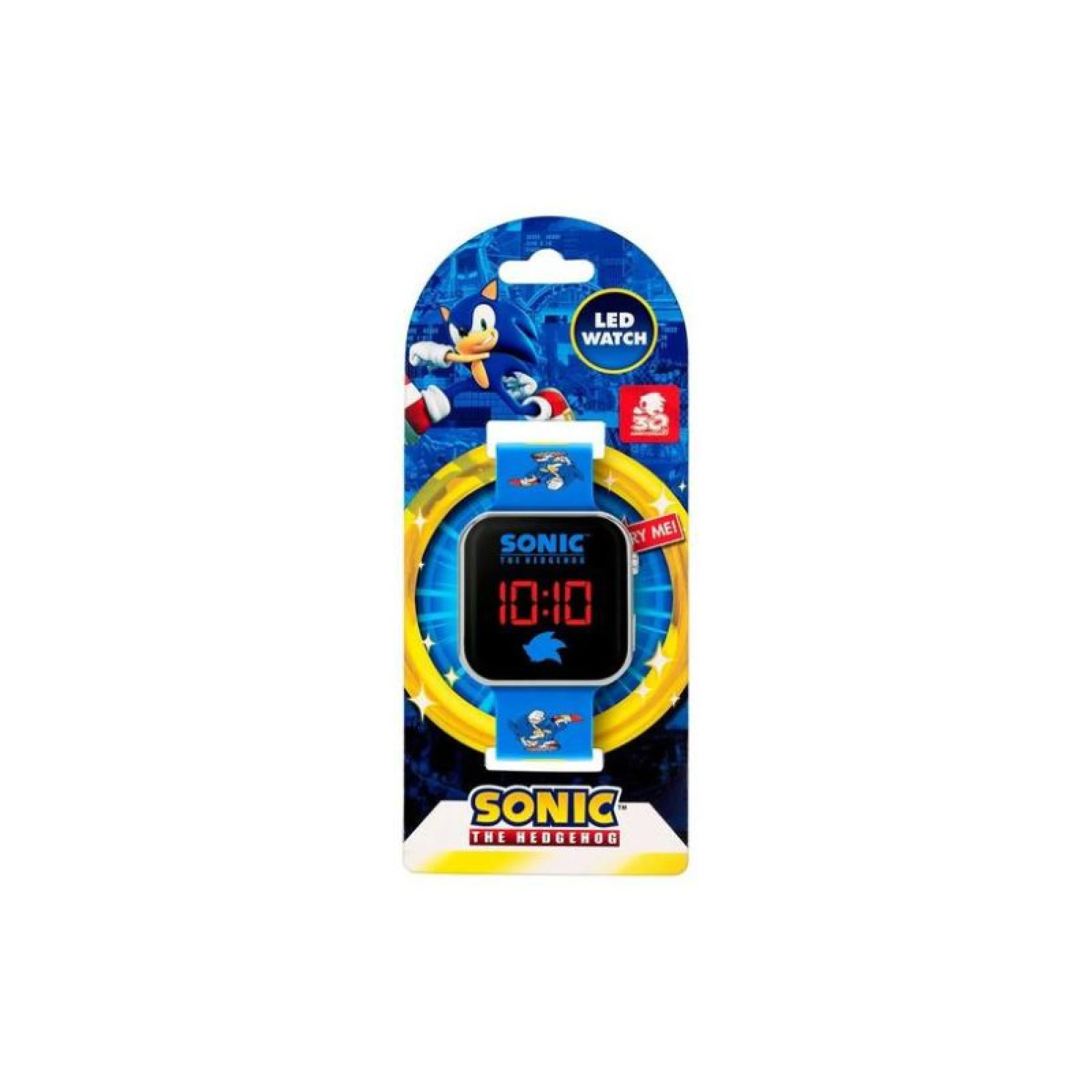 Sega Sonic The Hedgehog Blue Strap LED Watch