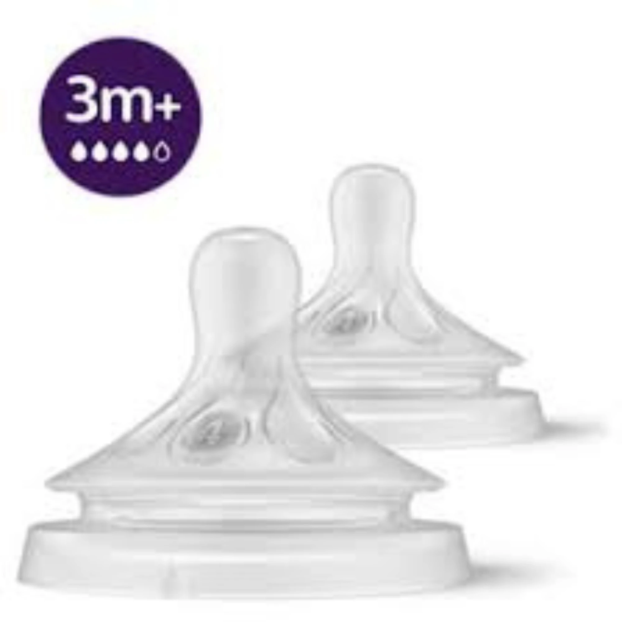 Philips Avent Natural Response Anti-colic teats with Flow 3 teats
