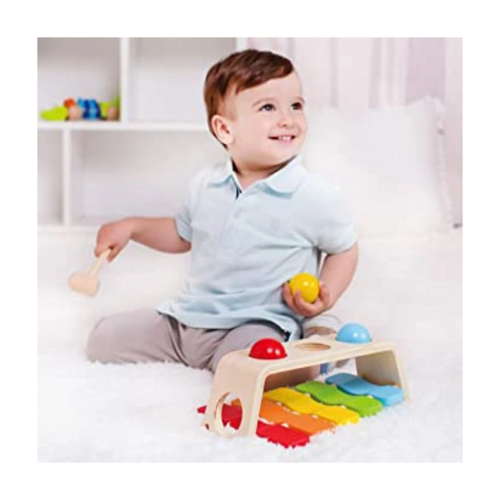 Classic World Toys  2-in-1 Hammering Pound and Tap Bench